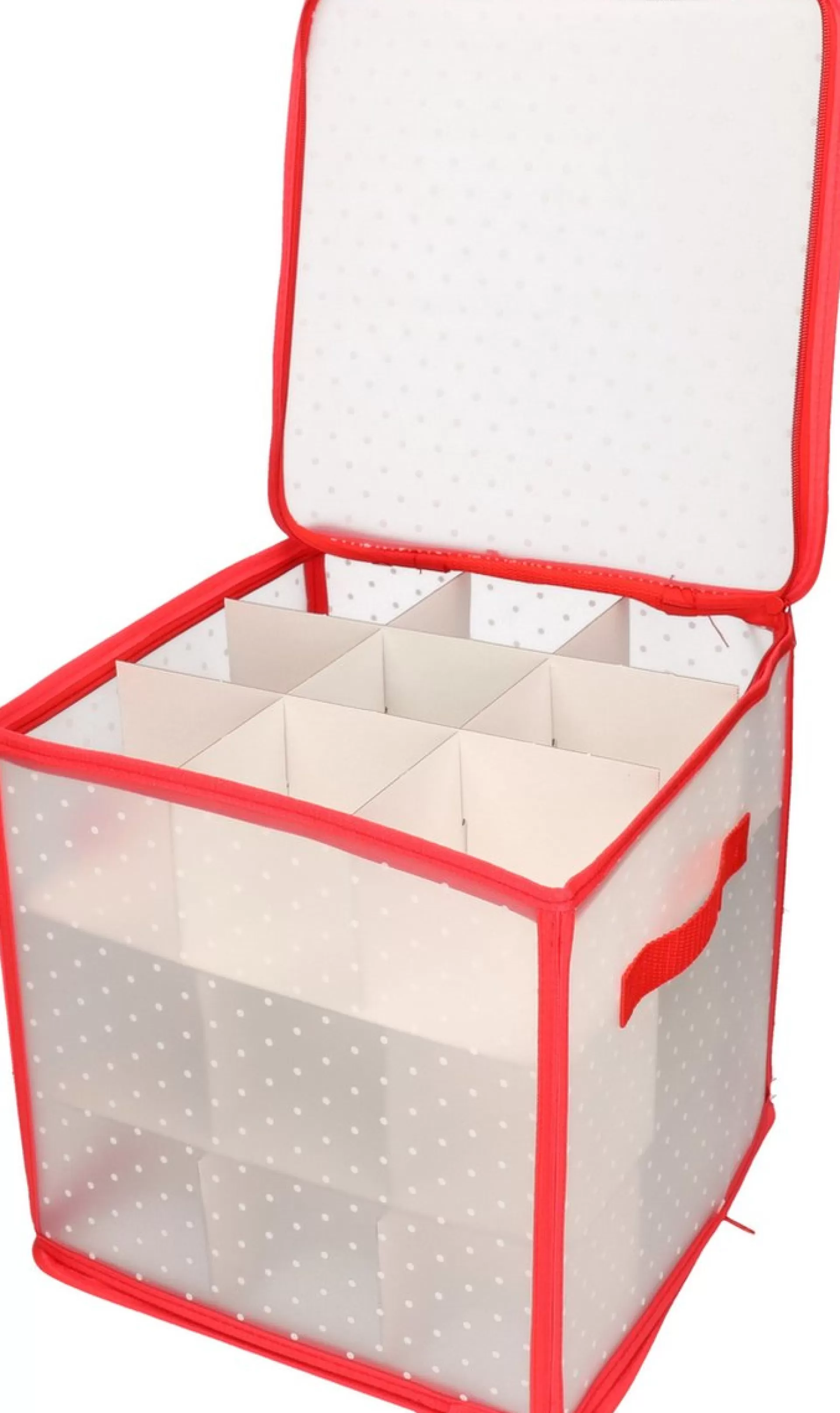 Bellatio Decorations 2X Stuks Kerstballen Opruimen/Opbergen Opbergboxen 31 X 31 X 31 Cm - Kerstversiering Opbergdozen Clearance