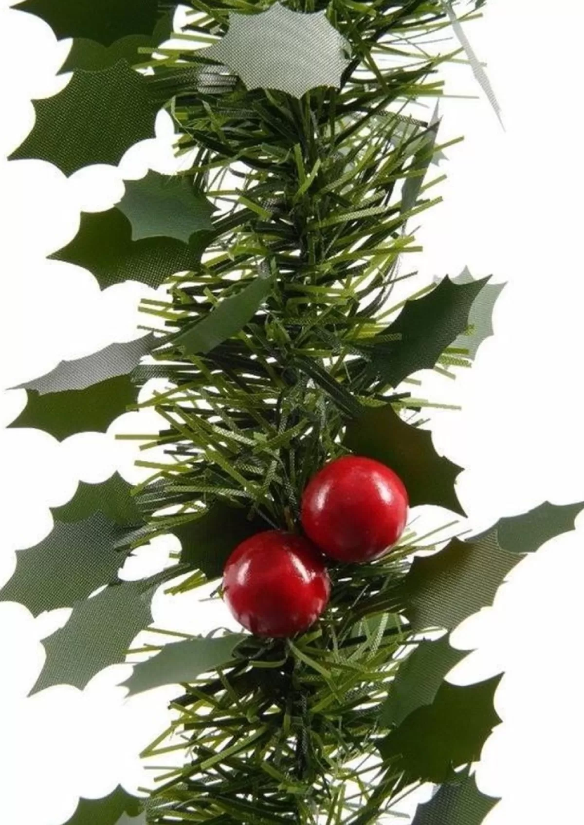 Merkloos Guirlandes>3X Kerst Hulst Folie Slingers 270 Cm - Kerstslingers - Kerstversieringen