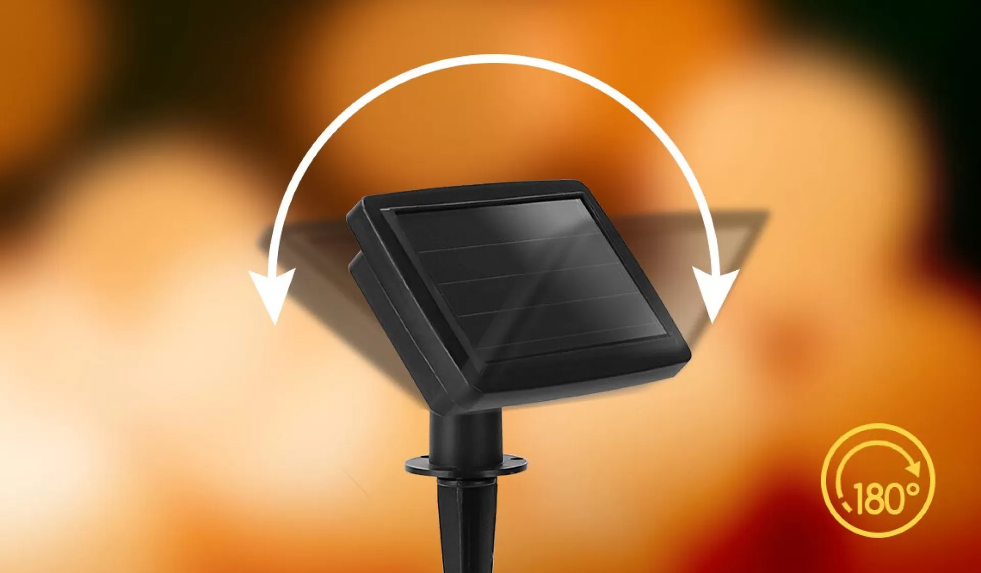 Aigostar 10Vrl Tuinverlichting Lichtsnoer - Kerstverlichting Buiten - Zonne Energie - 20 Led - Partyverlichting - 5.8M - Buiten Store
