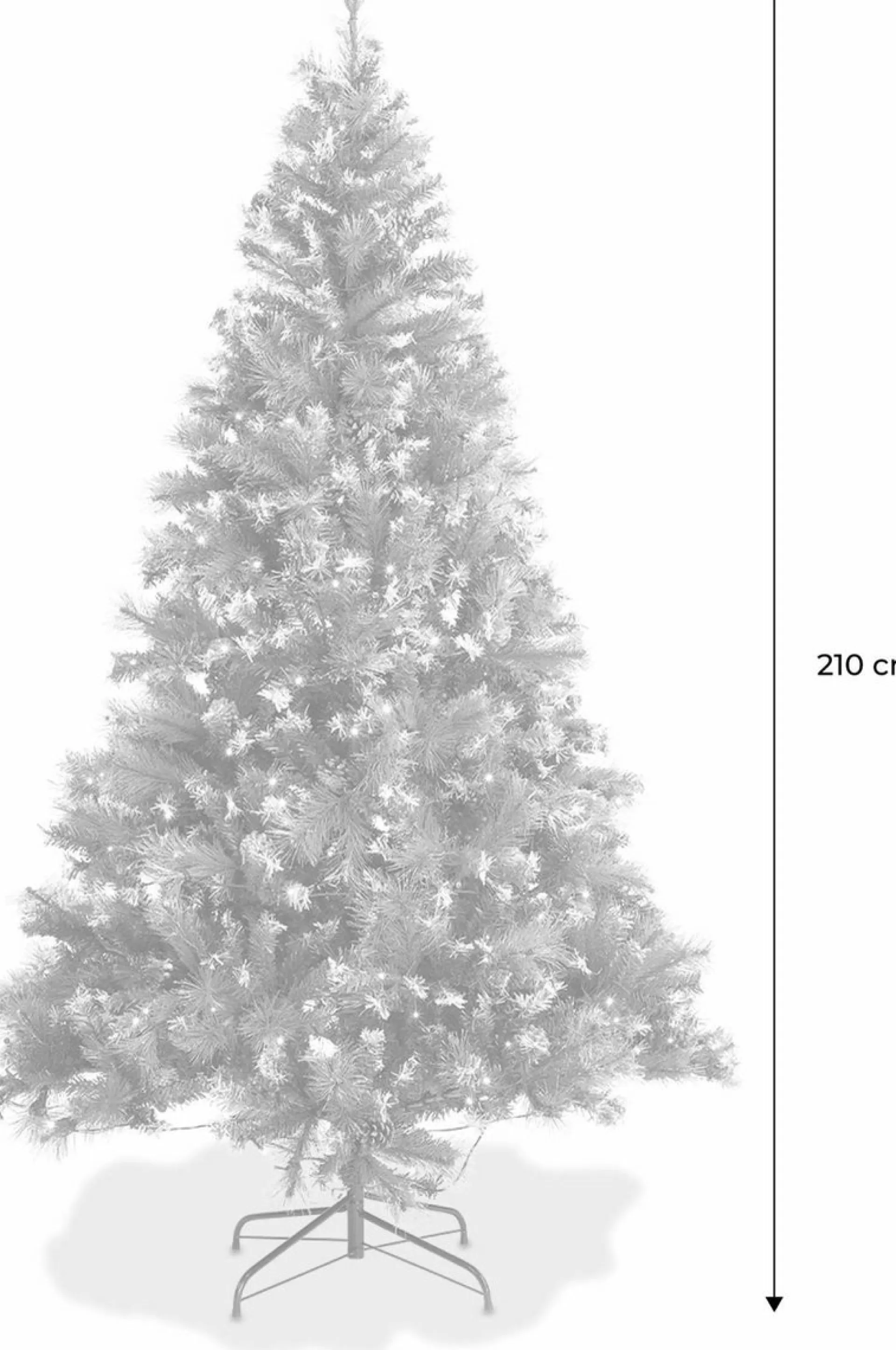 Aliceu0027s Garden Alice's Garden Deluxe Kunstkerstboom - 210 Cm - Incl. Verlichting, Decoraties En Voet Best