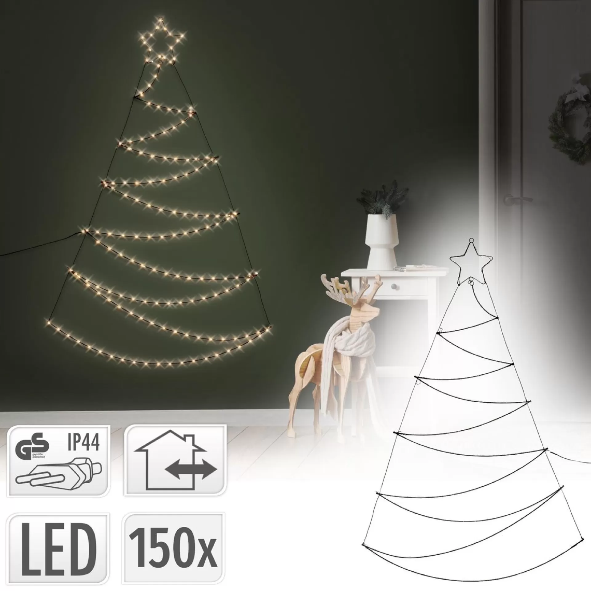 Ambiance Kerstboom Met 150 Led's 150 Cm Best