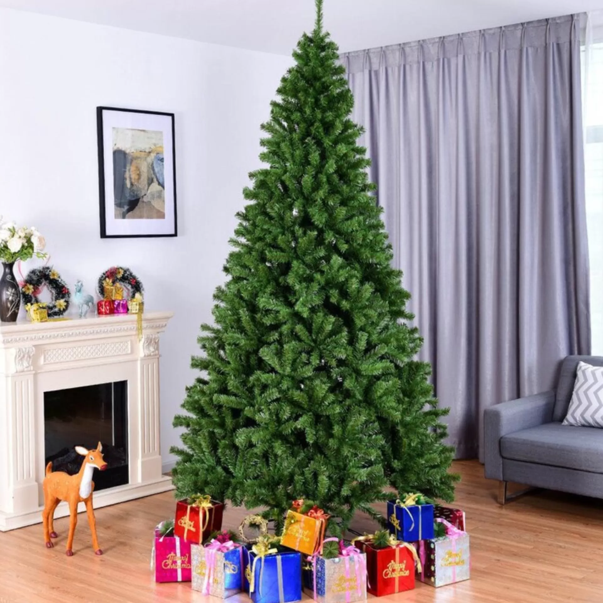 Arvona Kerstboom - Kunstboom - Christmas Tree - Lichtboom - Kerstversiering - Kerst - Verlichting - Feestdagen - 120Cm Shop
