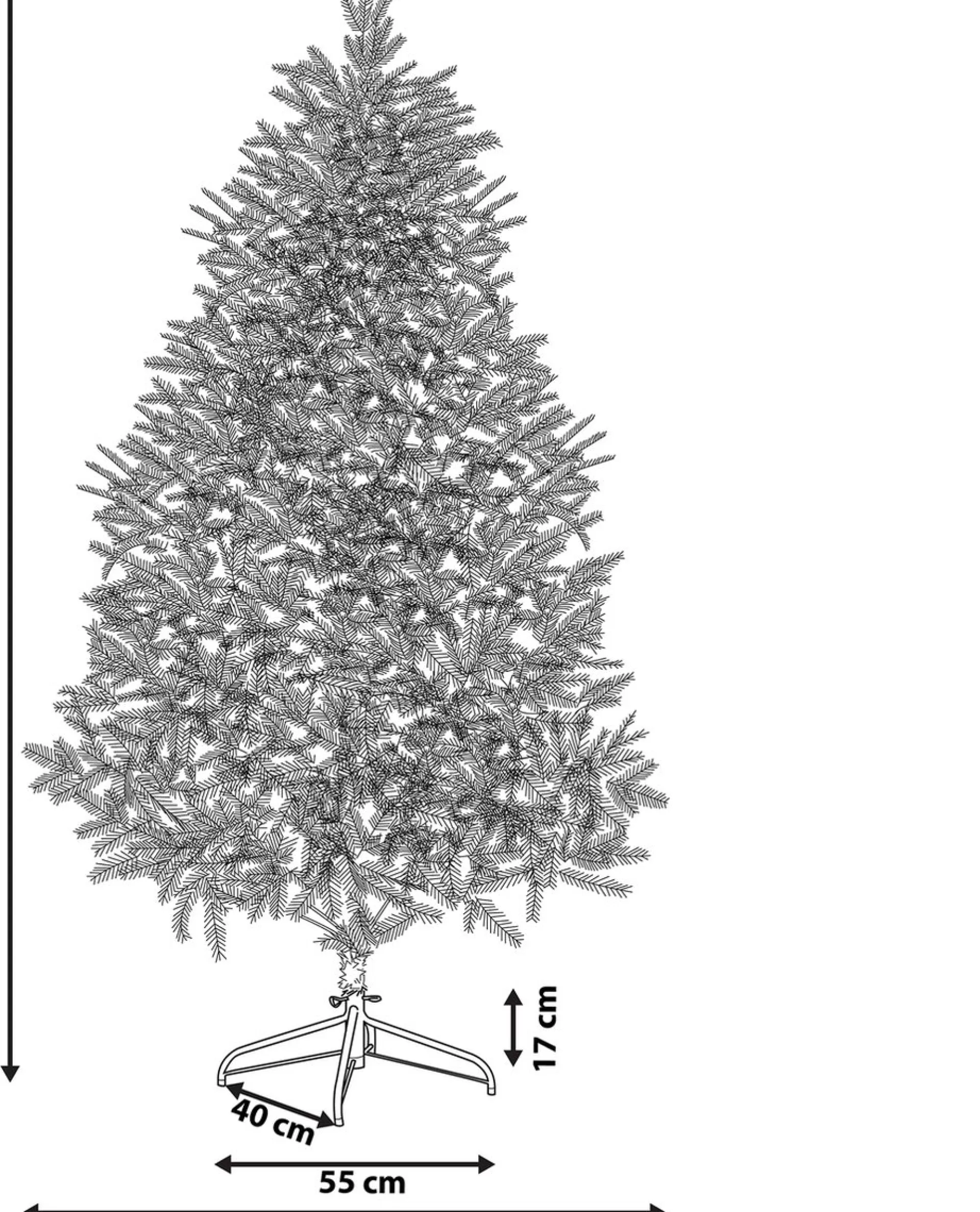 Beliani Farnham - Kerstboom Pvc Fashion