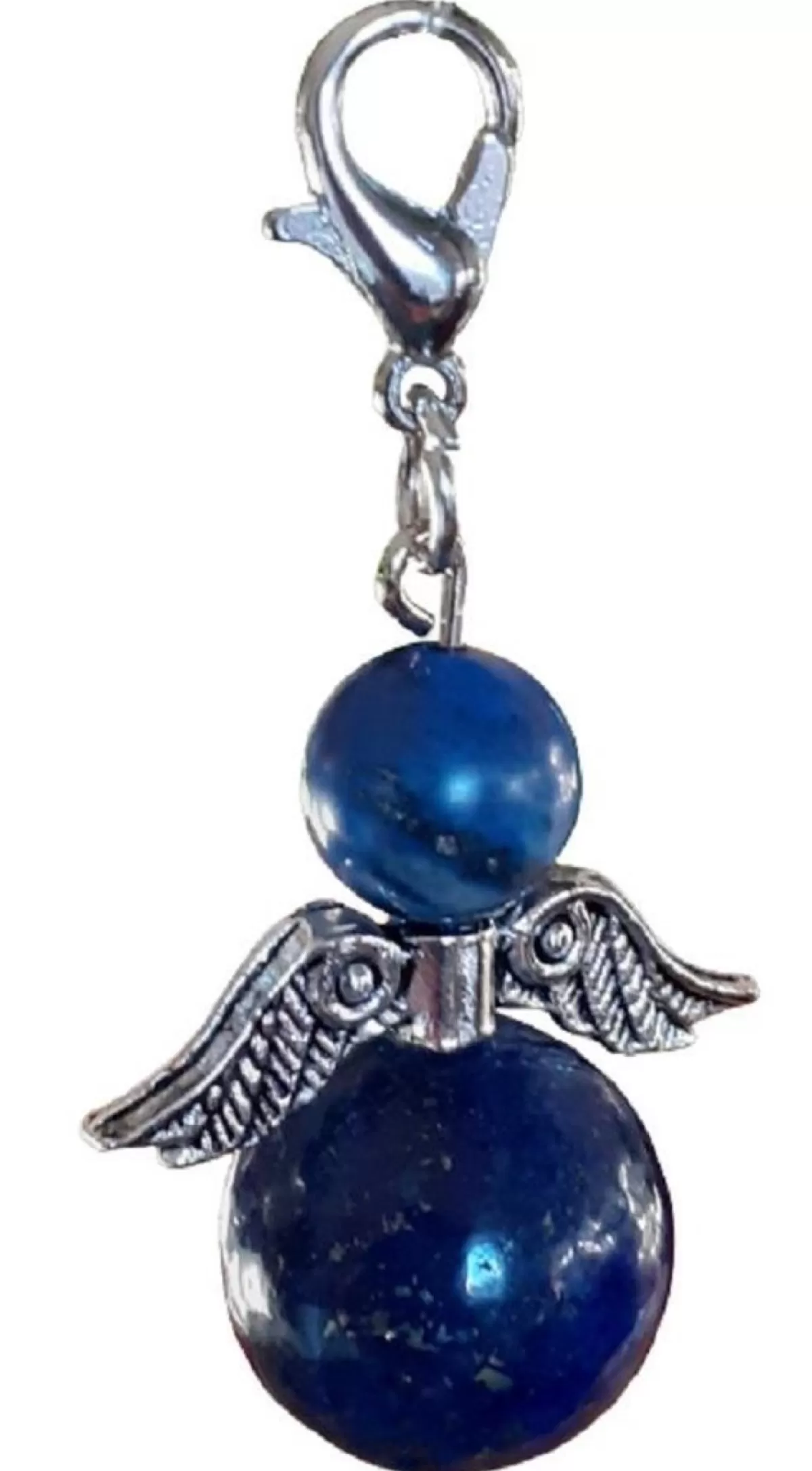 CC Kerstbeelden>Beschermengel Lapislazuli ( Halfedelsteen , Lapis Lazulli ) , Chakra Engel , Geluksengel , Silverwing . ( Meerdere Varianten Beschikbaar !!! )