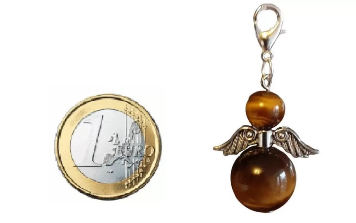 CC Kerstbeelden>Beschermengel Tijgeroog ( Halfedelsteen ) , Chakra Engel , Geluksengel , Silverwing . ( Meerdere Varianten Beschikbaar !!! )
