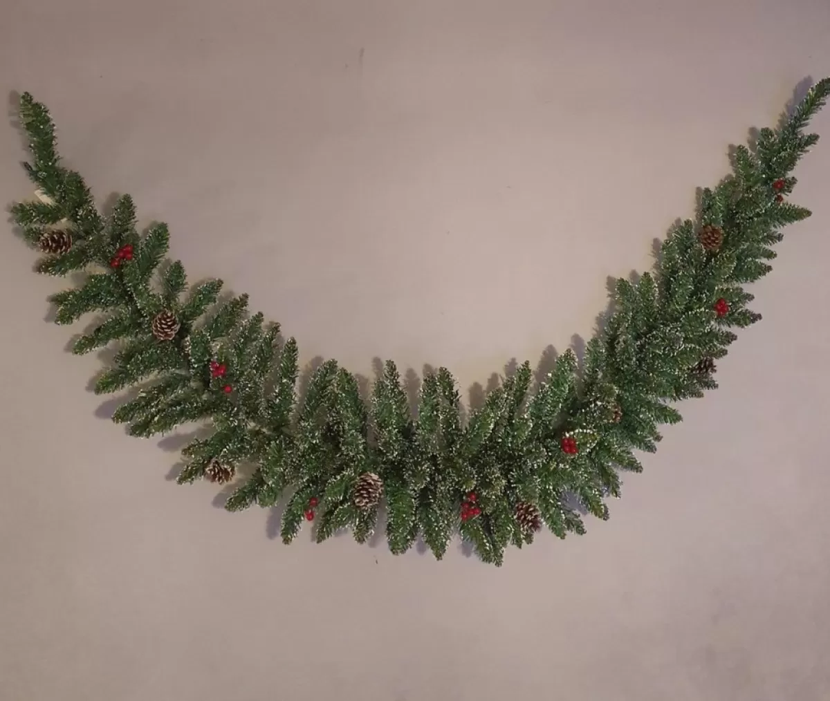 Black Box Guirlandes> Trees - Creston Swag Groen Met Bessen,Deneenappels Tips 144 L180X D25Cm