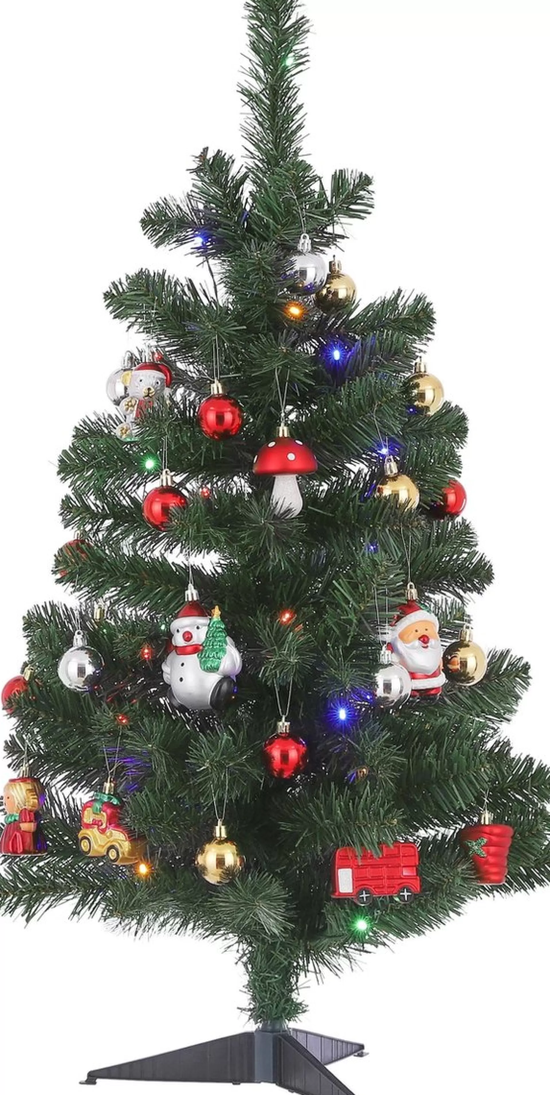 Black Box Trees Joy Kunstkerstboom Met 26 Ornamenten En Led Verlichting - H90 X O50 Cm - Groen Best Sale