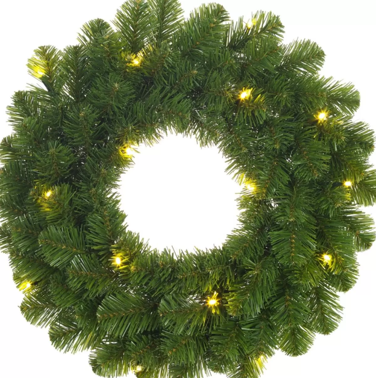 Black Box Kerstkransen> Trees Norton Kerstkrans Met Led Verlichting - O60 Cm - Groen