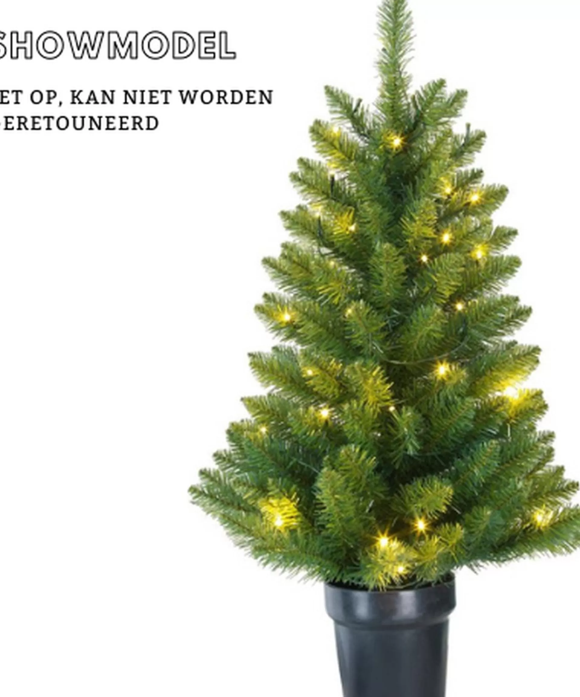 Black Box Trees Riverton Kunstkerstboom In Pot Met Led Verlichting - H90 X O58 Cm - Groen Cheap