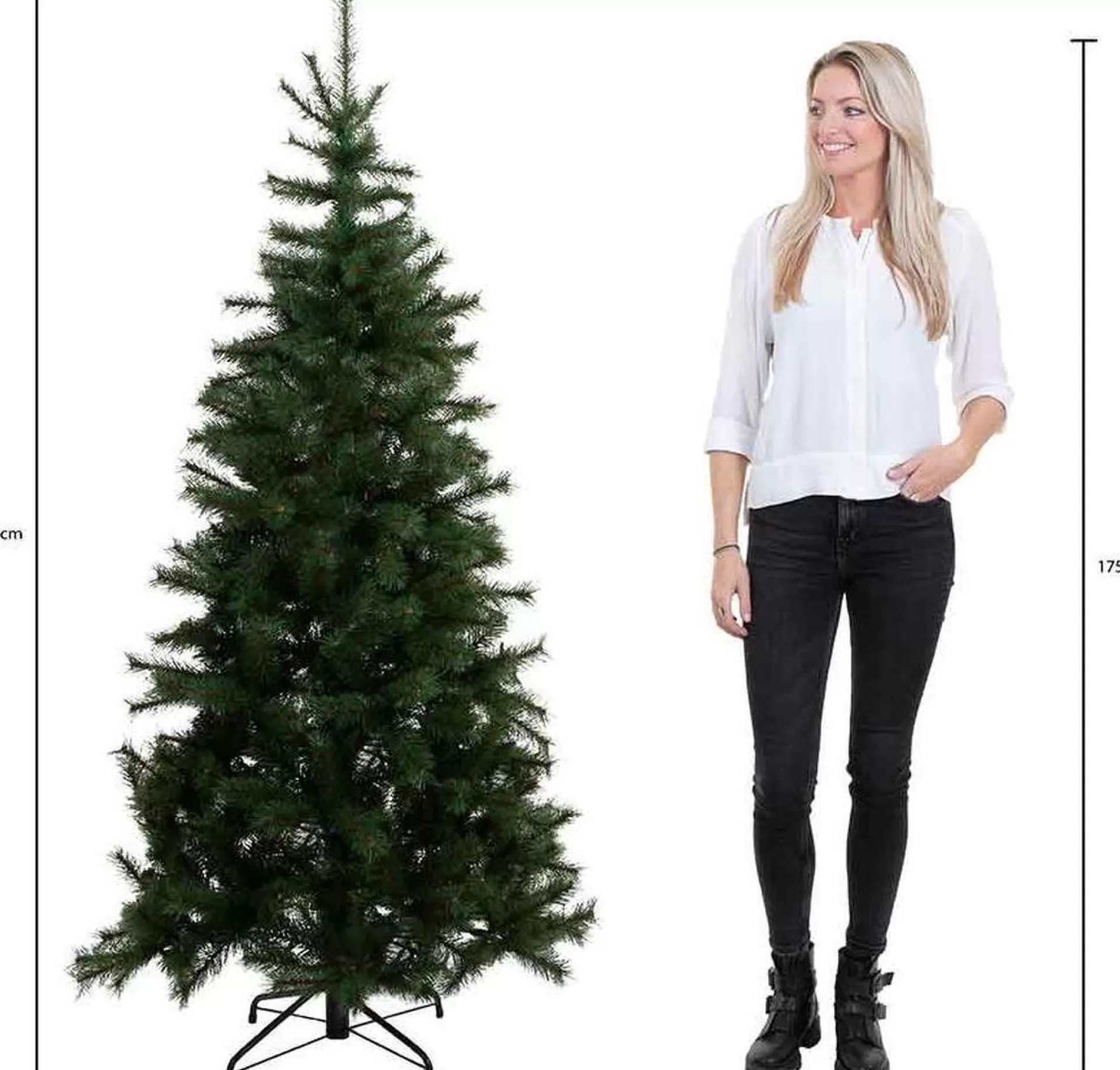 Black Box Trees Voss Kunstkerstboom Met Versiering En Led Verlichting - H185 Cm - Groen Store