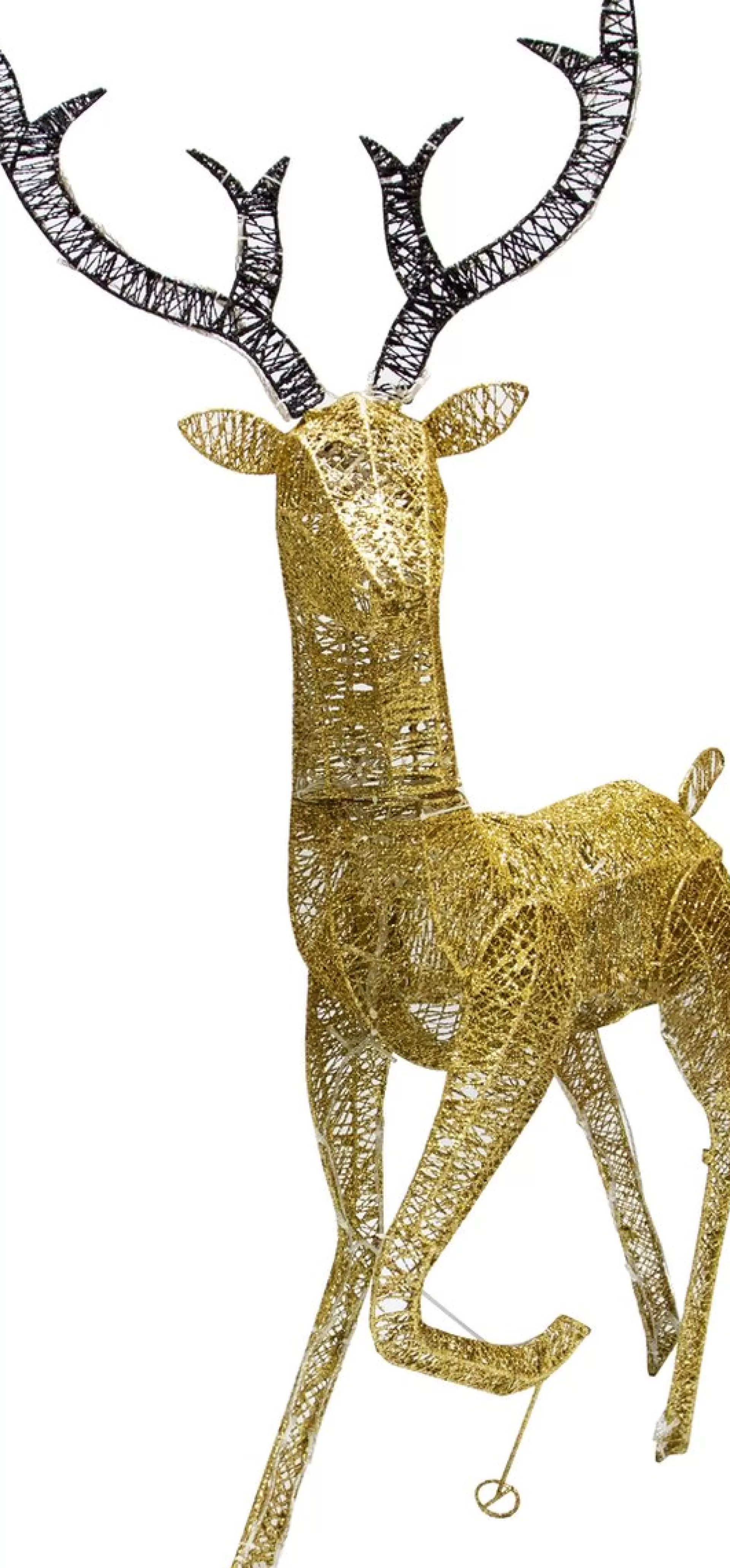 MonsterShop Bundel: Lichtgevend Rendier En Hert Verlichte Kerstfiguren - 12 Meter Lange Stroomsnoeren - Kerstdecoraties Kerst Versieringen Buiten Hot
