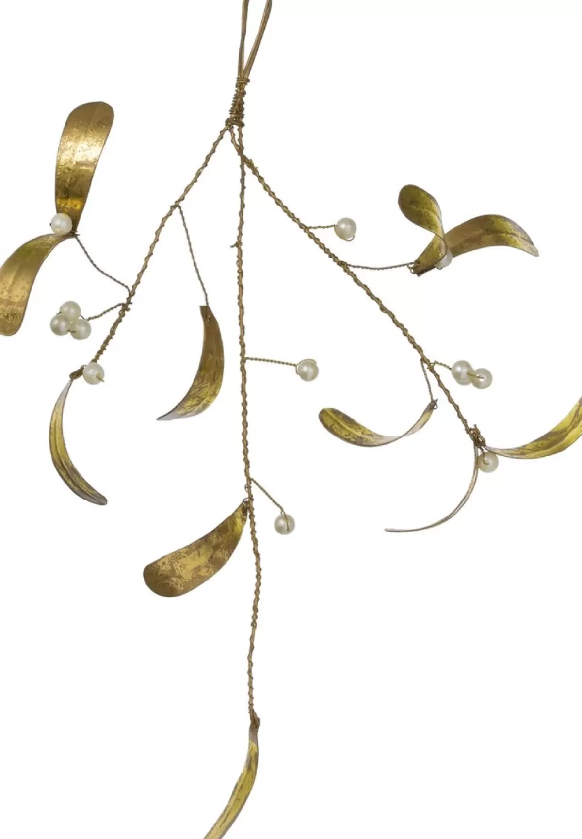 Bungalow Kersthanger> Gouden Mistletoe 30 Cm