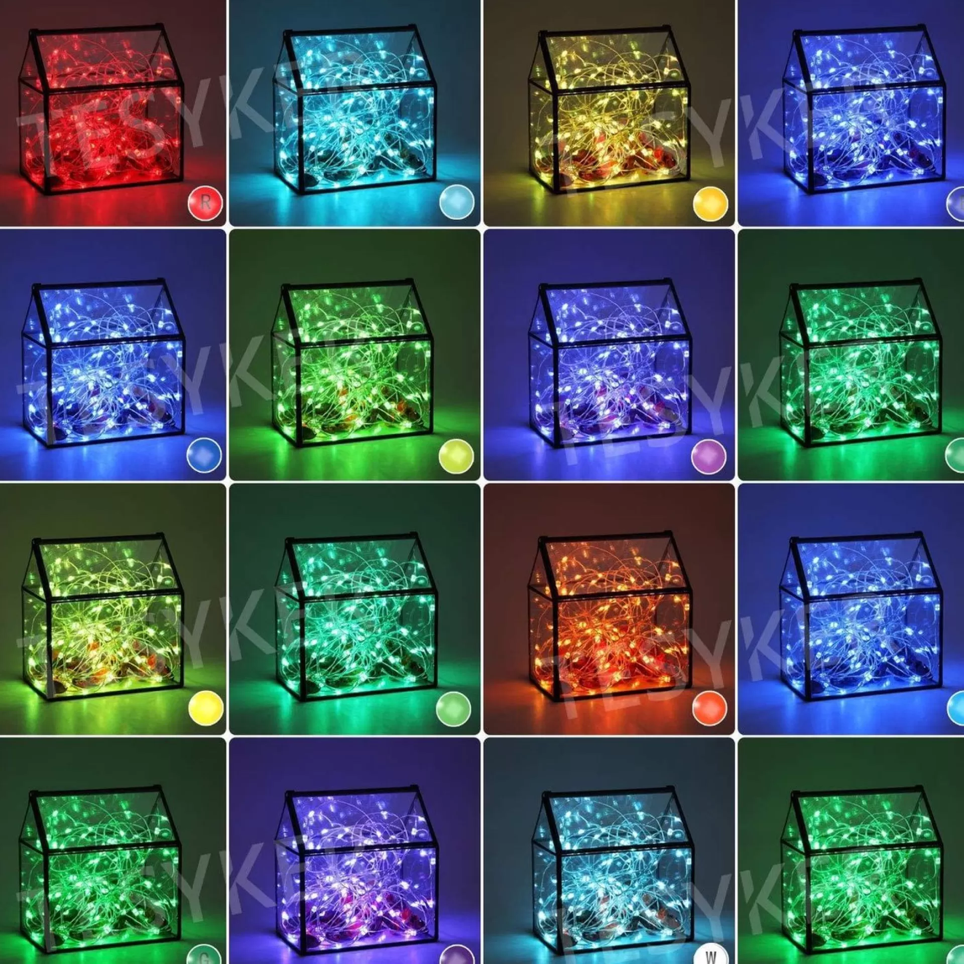 Buxibo - Waterdichte Fairy Lights - Lampjes Slinger - Led Lichtslinger - 5M Met 100Led In Multi Kleur - Usb Aansluiting - String Light Kerstverlichting - Sfeerverlichting - Indoor Led - Romantisch Licht Best