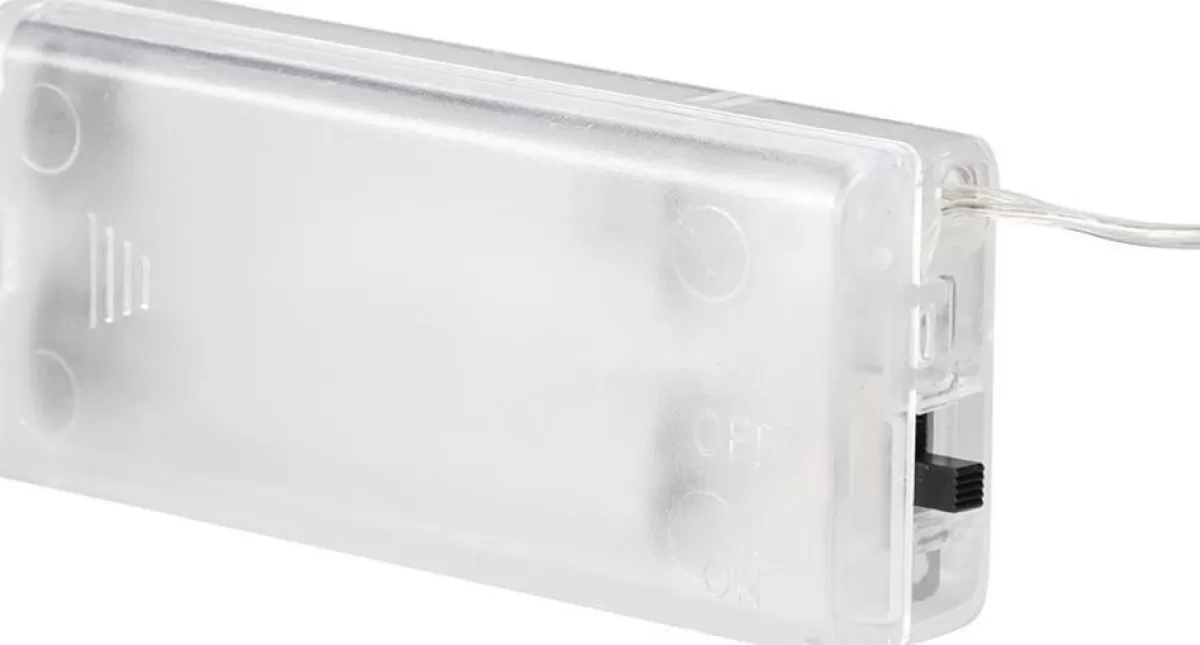 Casaria Kerstkransen> Kerstkrans 32Cm 20X Led Werkt Op Batterijen Deurkrans Kerstdeco Zilver