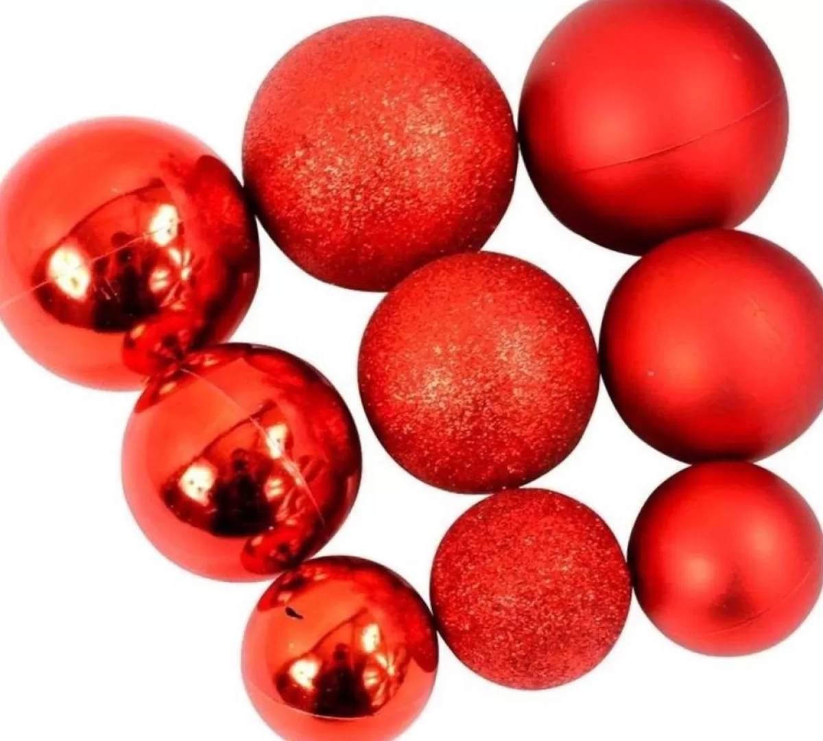 Christmas gifts Kerstboomversieringen> Kerstballen Set In Opbergbox - 70 Kerstballen - Plastic/Kunststof - O4/5/6 Cm - Mat/ Glanzend/ Glitter