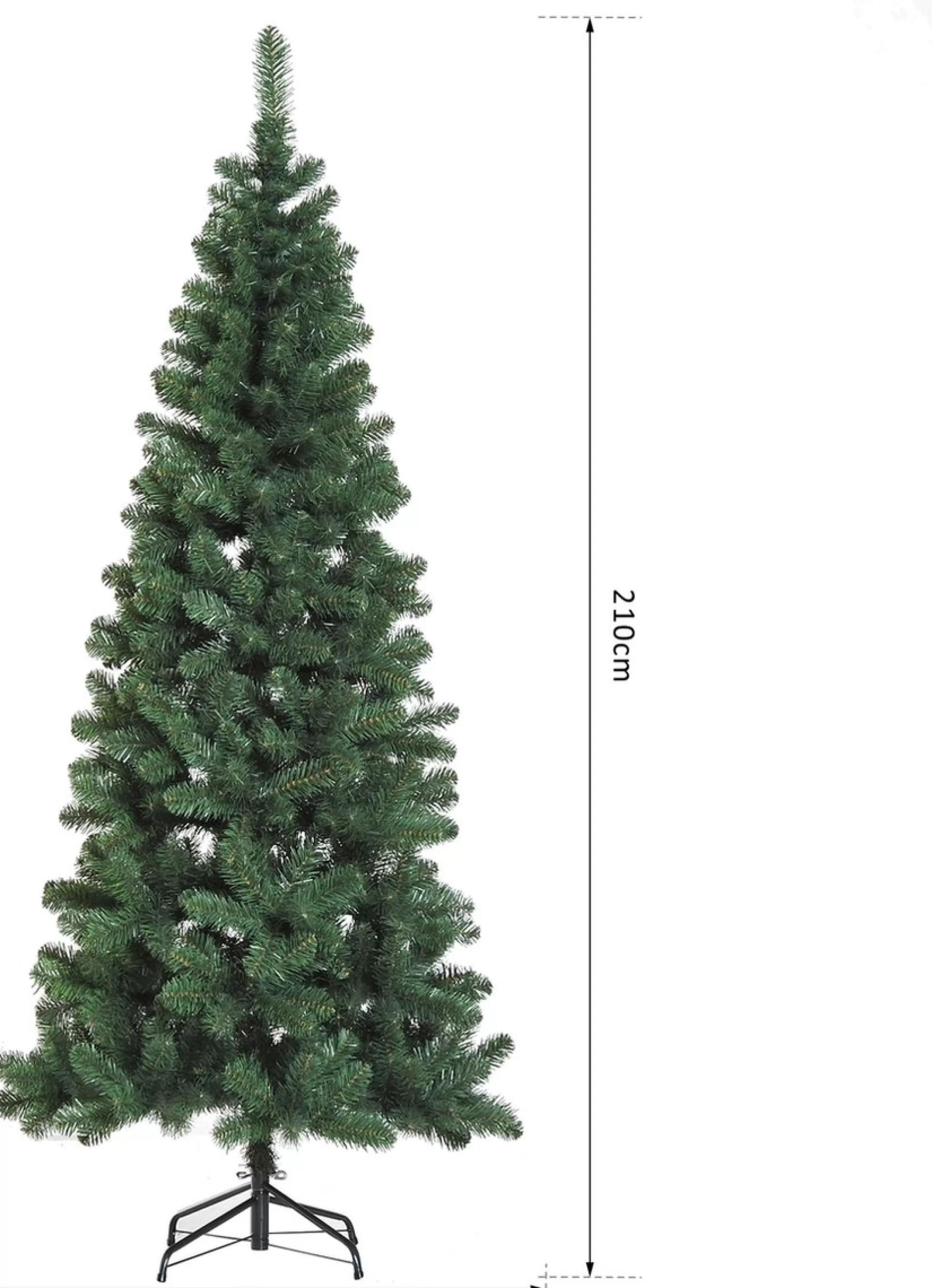 ChristmasGoodz - Kunstkerstboom - Smalle Kunstkerstboom - Smalle Kerstboom - Volle Boom 210 Cm Shop