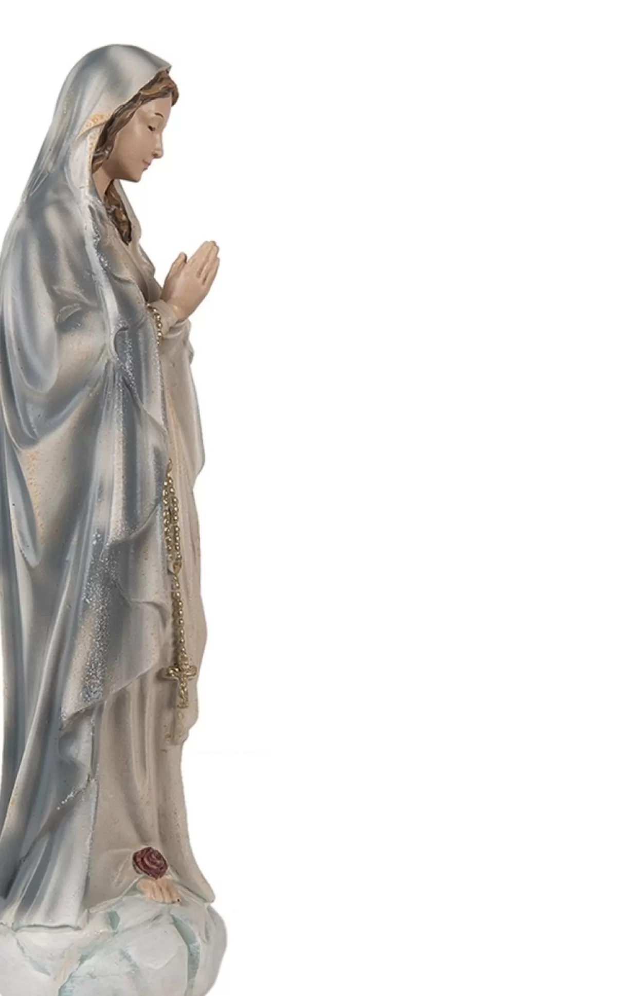 Clayre u0026 Eef Kerstbeelden>Clayre & Eef Beeld Maria 35 Cm Grijs Polyresin Woondecoratie