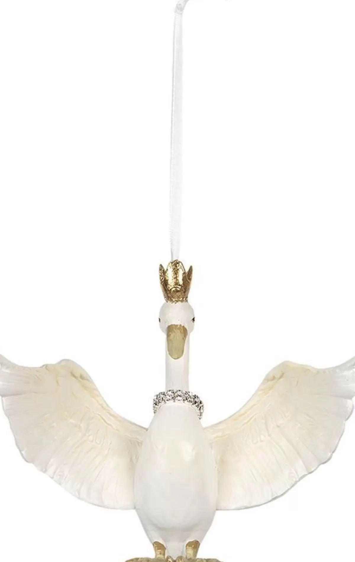Clayre u0026 Eef Kersthanger>Clayre & Eef Hanger 15*10*12 Cm Wit Kunststof Rechthoek Woondecoratie
