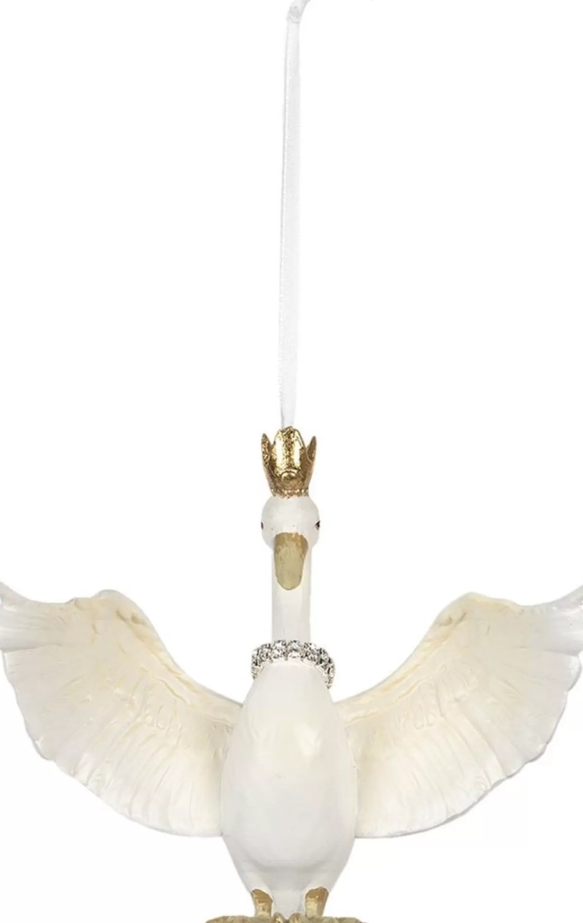 Clayre u0026 Eef Kersthanger>Clayre & Eef Hanger 15*10*12 Cm Wit Kunststof Rechthoek Woondecoratie