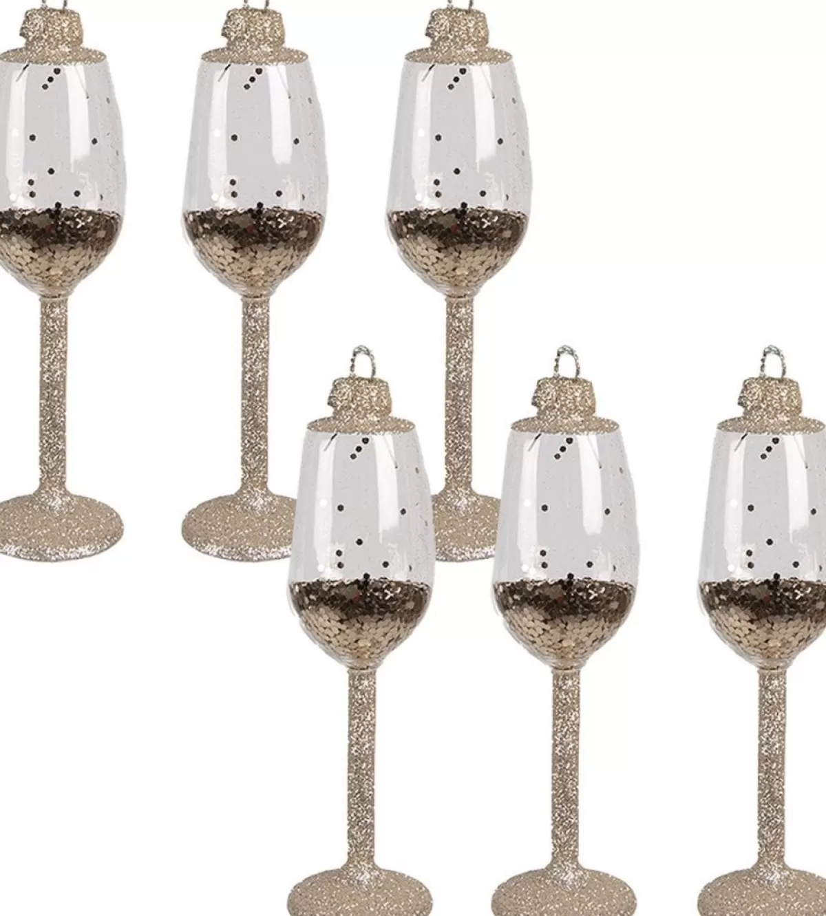 Clayre u0026 Eef Kersthanger>Clayre & Eef Kersthanger Champagneglas Set Van 6