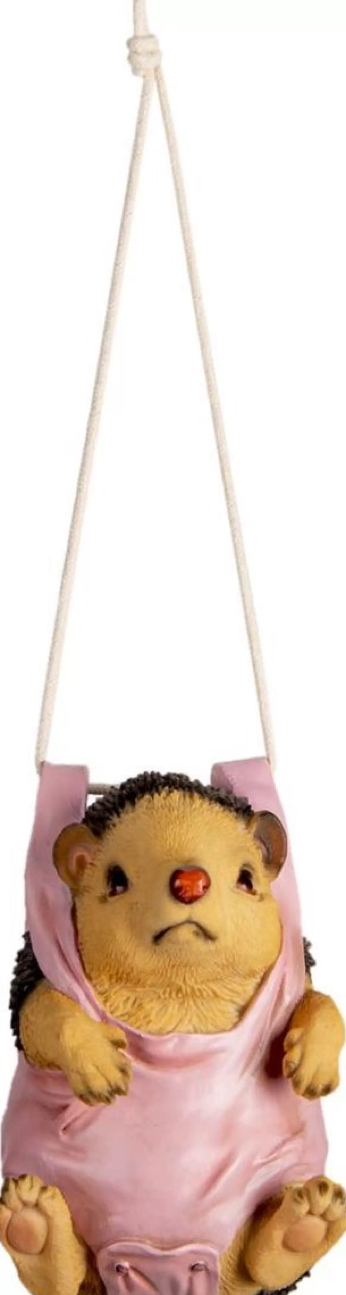 Clayre u0026 Eef Kersthanger>Clayre & Eef Kersthanger Egel 13X10X17 Cm Bruin Roze Kunststof Kerstbal