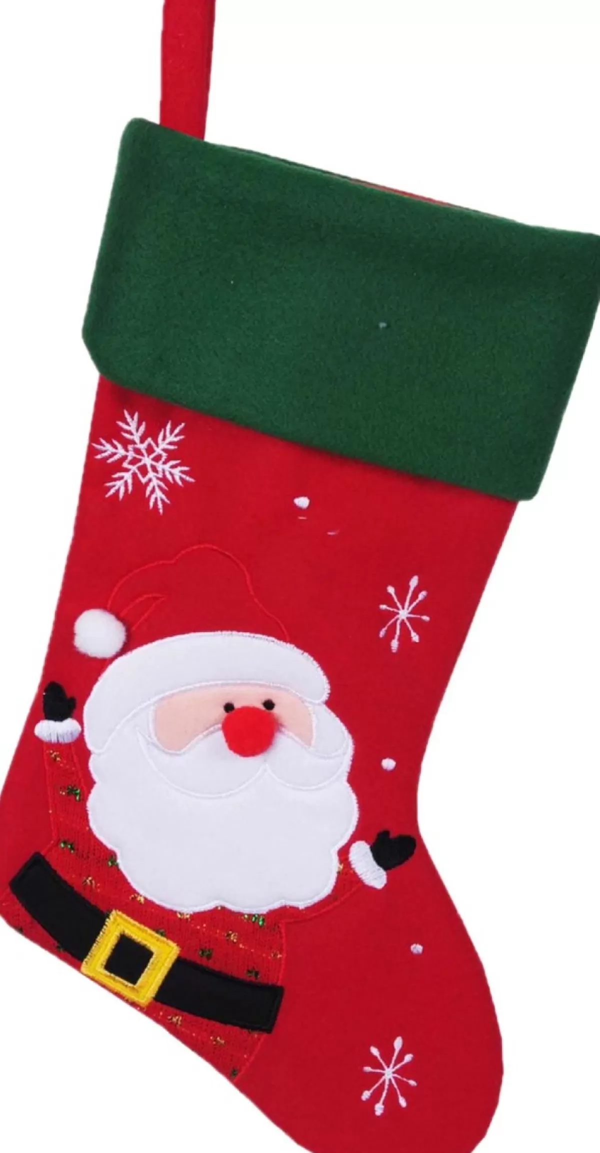 Merkloos Kerstsokken>Decoratie Kerstsokken - Set 2X St - Rood - Kerstman En Sneeuwpop- H45 Cm