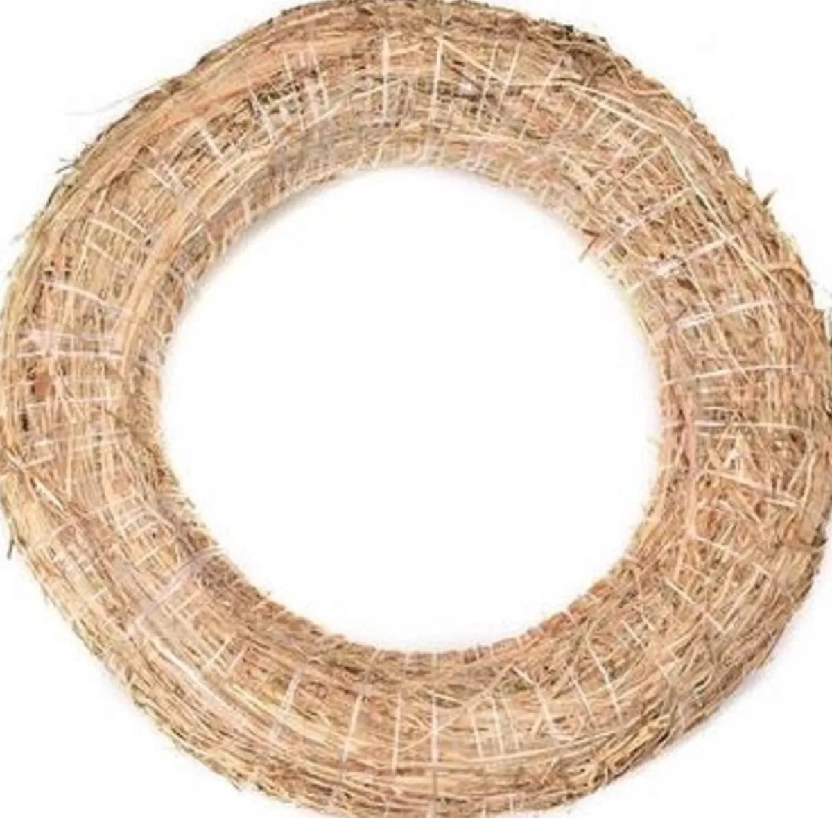 Merkloos Kerstkransen>Decoratie Krans Van Stro 40 Cm - Diy Kransen Maken - Kerst Deurkrans - Herfststukje Maken