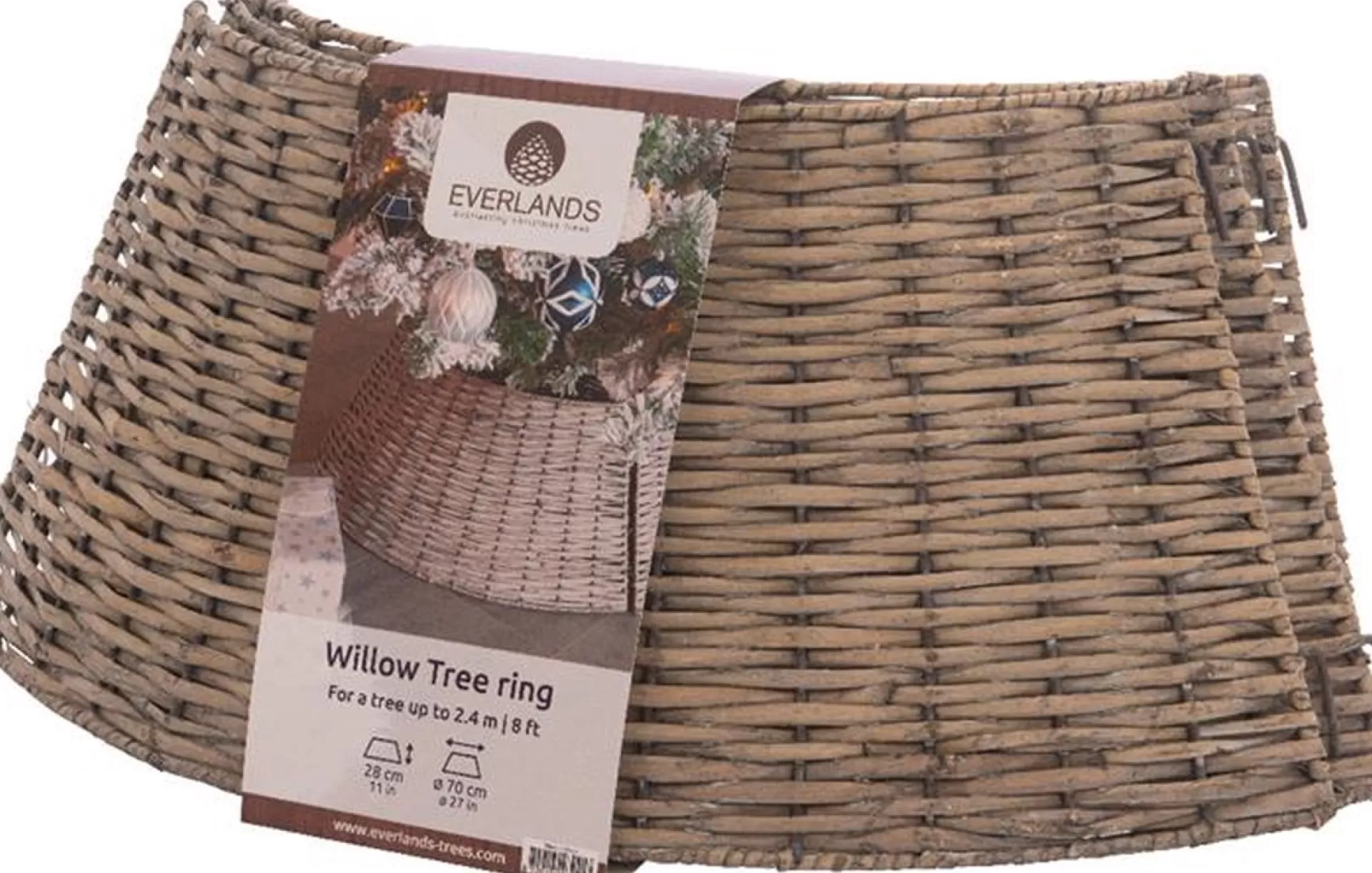 Decoris Kerstboomring Wilg Dia70Cm New