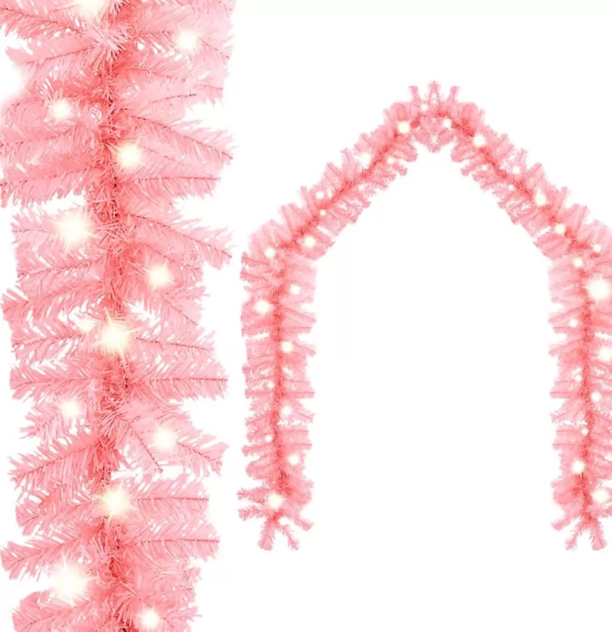 Decoways Guirlandes> - Kerstslinger Met Led-Lampjes 5 M Roze