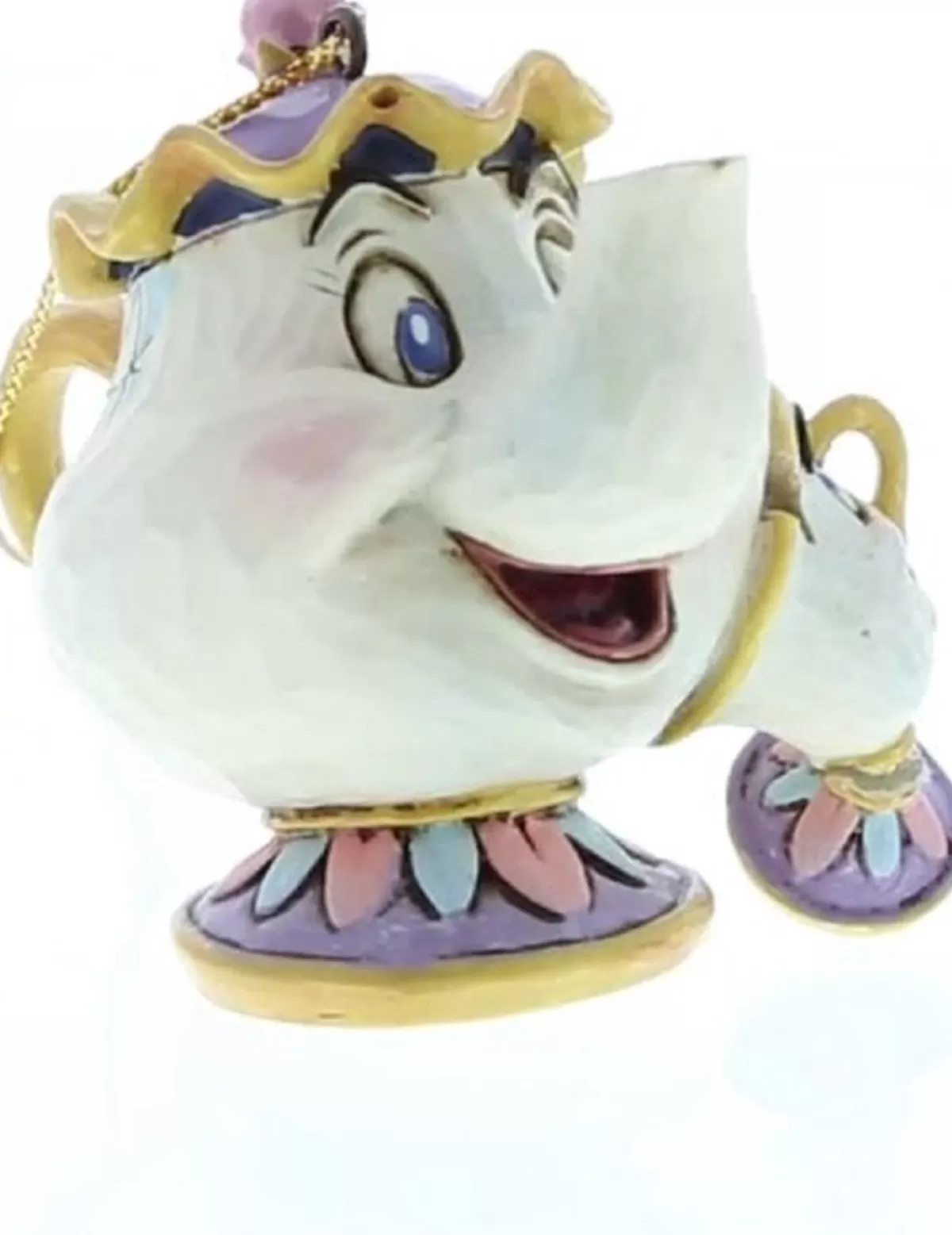 Disney Traditions (Jim Shore) Kerstboomversieringen>Disney Traditions Ornament Kersthanger Mrs. Potts &Chip 6 Cm