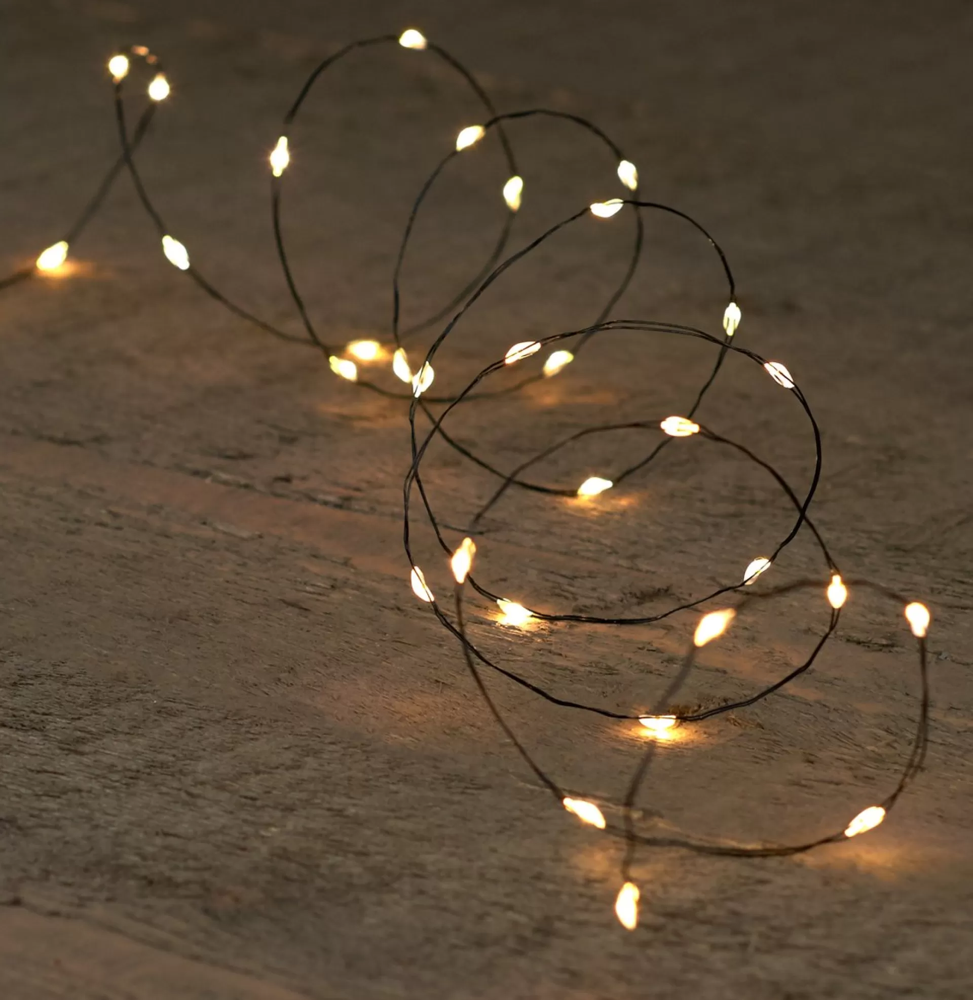 Anna's Collection Draadverlichting Lichtsnoer Met 20 Lampjes Warm Wit Op Batterij 100 Cm - Lichtdraden/Lichtsnoeren - Kerstverlichting Sale