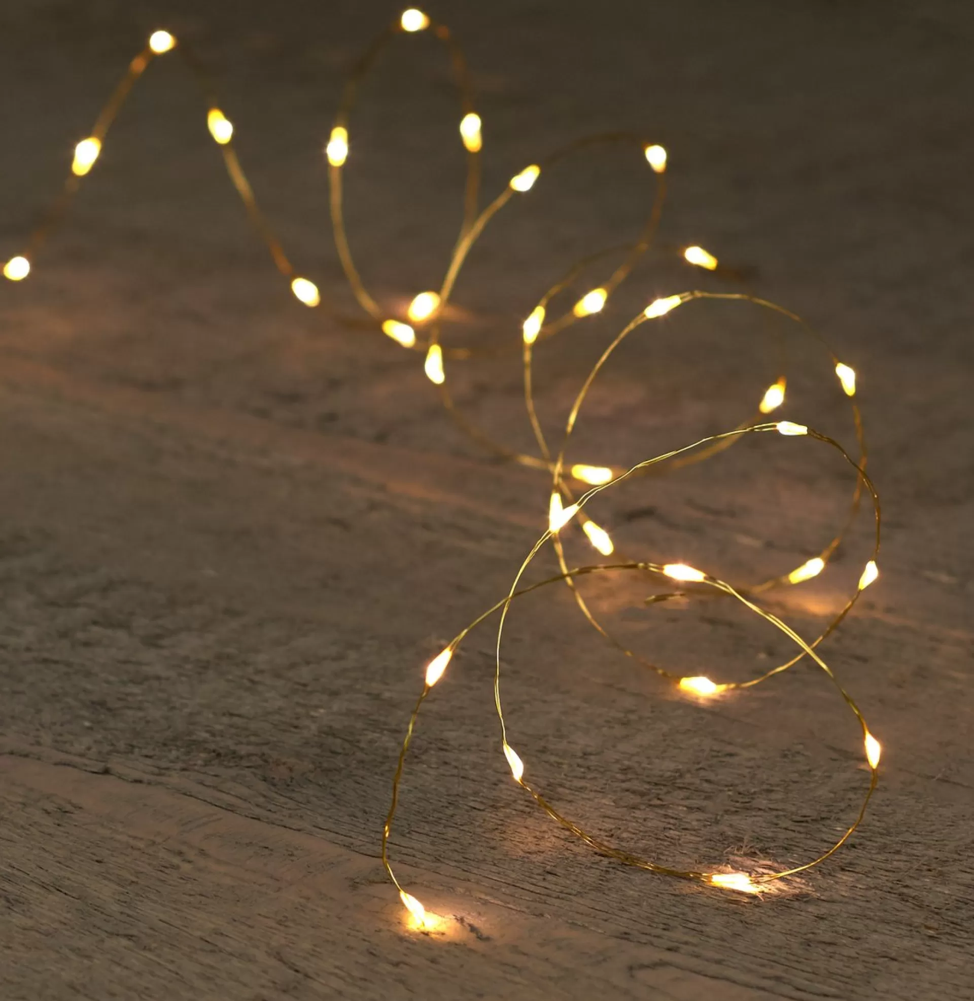 Anna's Collection Draadverlichting Lichtsnoer Met 40 Lampjes Warm Wit Op Batterij 200 Cm - Lichtdraden/Lichtsnoeren - Kerstverlichting Cheap