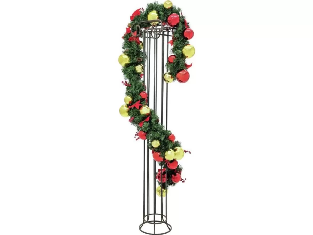 EUROPALMS Guirlandes> Guirlande - Kunstplant Kerstslinger - Versierd Met Kerstballen En Strikjes - 270Cm Lang