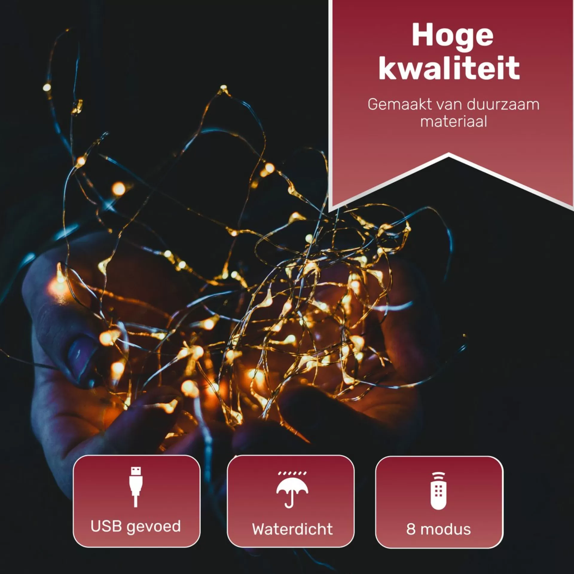Giftmas Led Lichtgordijn – Verlichting Voor Buiten & Binnen – Inclusief Afstandsbediening - 300 Led's – 3X3M Sale