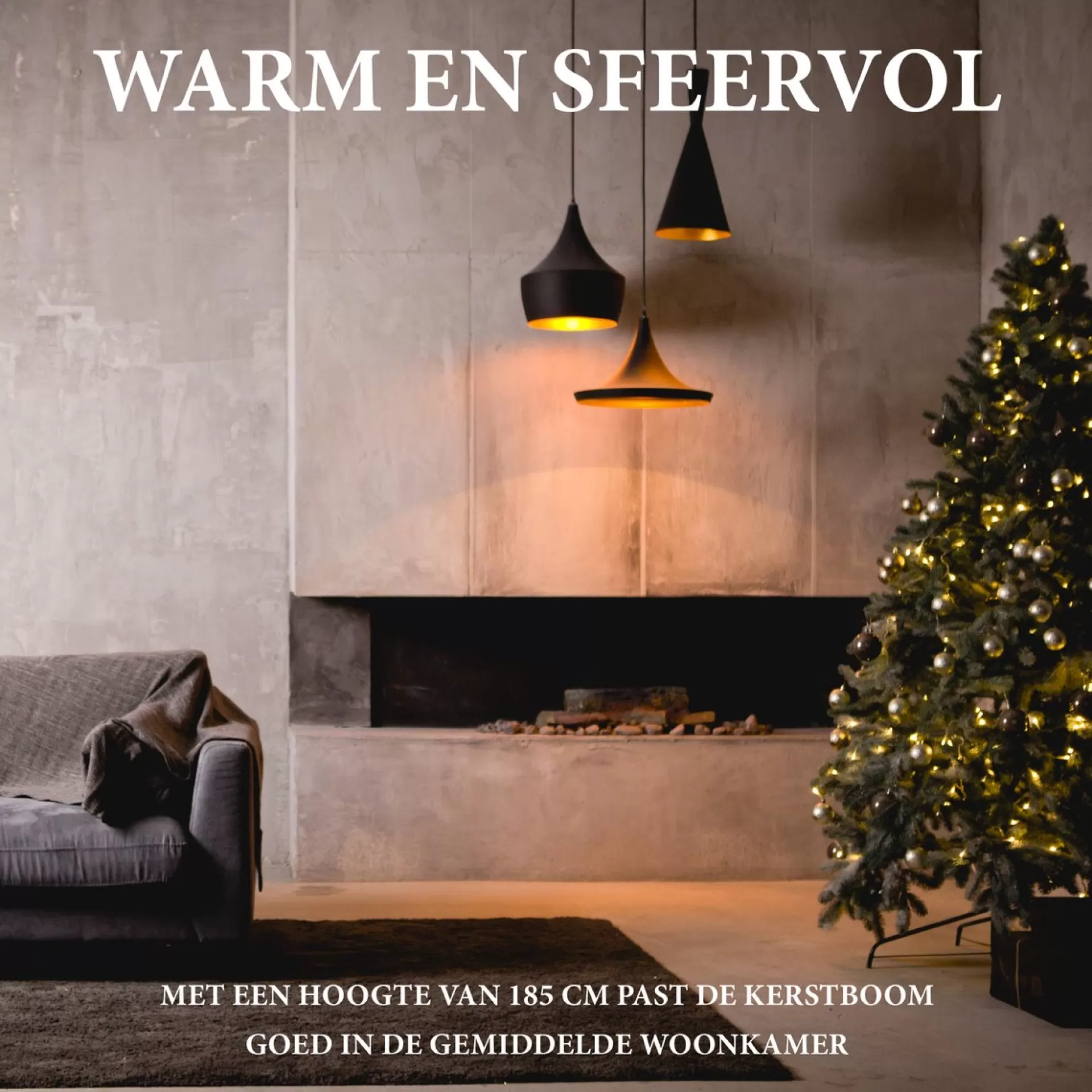 Giftsome Kunstkerstboom Met Verlichting - Kerstboom Met Led Verlichting - Opvouwbare Takken - Warm Wit Licht - 185 Cm - Lichtboom 140 Led Lampjes - Boom Voor Binnen - Groen Best