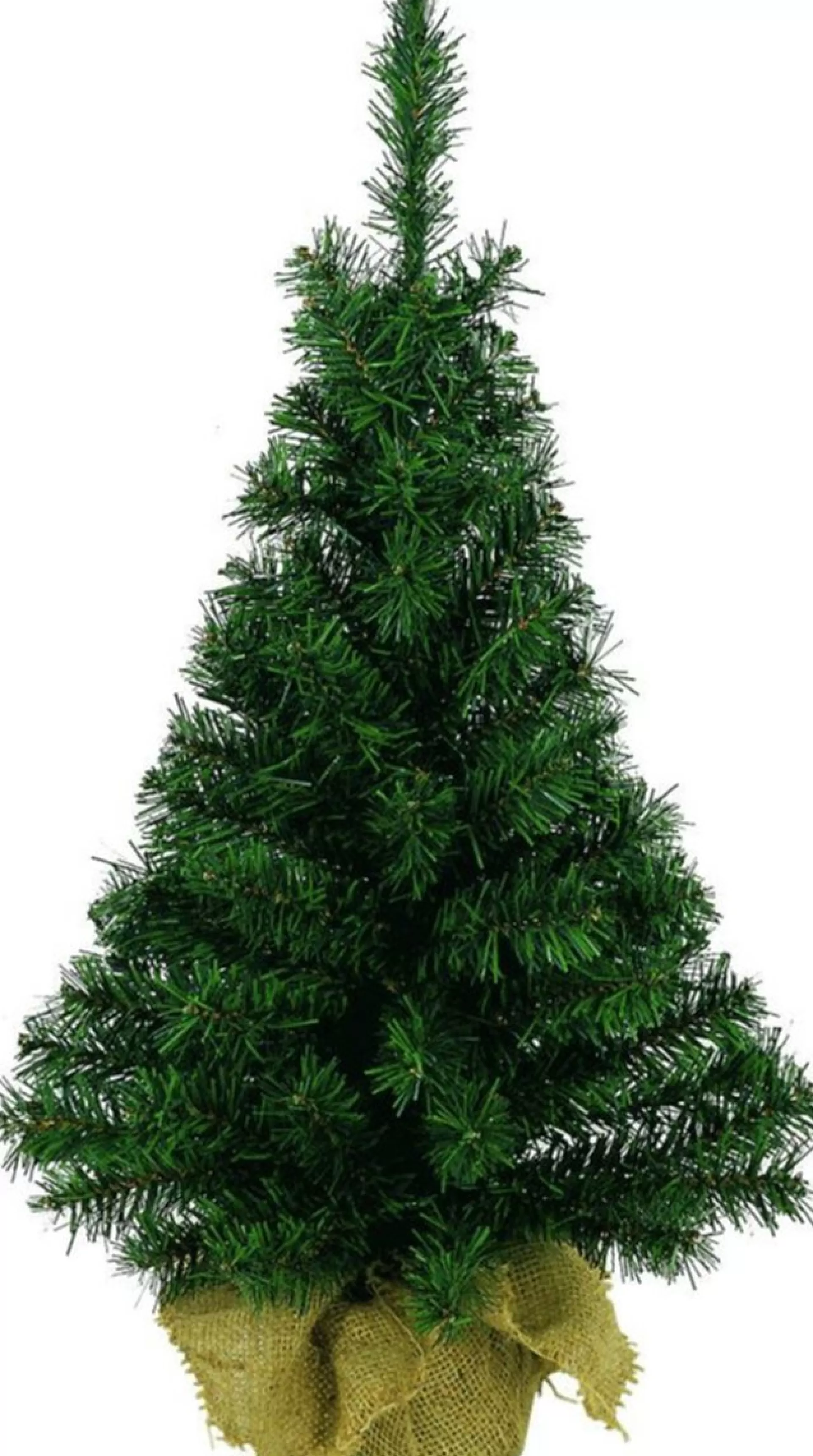 Decoris Groene Kunst Kerstboom 90 Cm Inclusief Helder Witte Kerstverlichting - Kunstbomen/Kunst Kerstbomen Shop