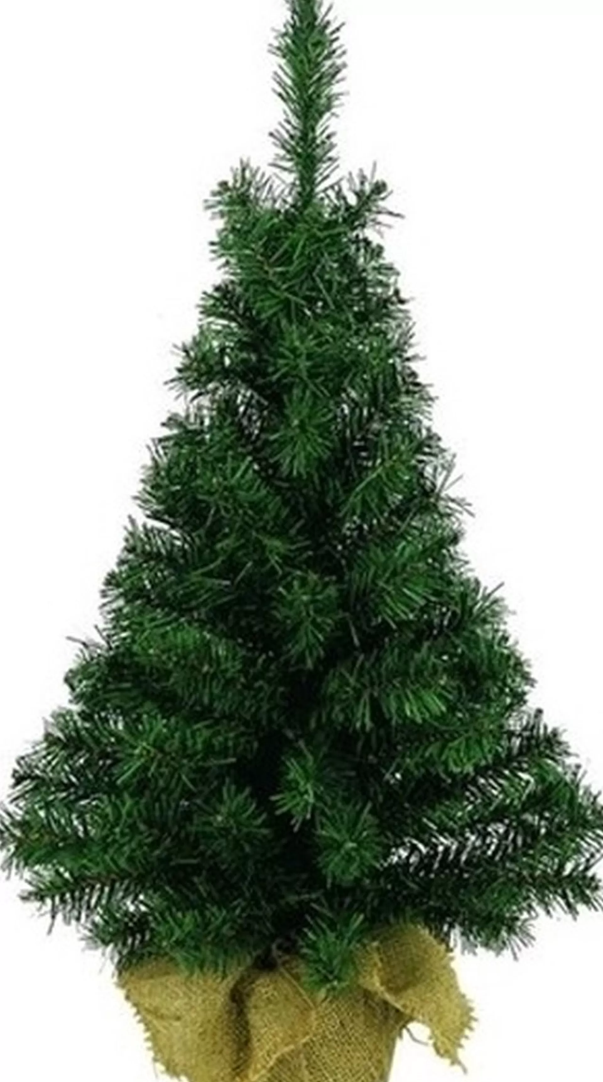 Decoris Groene Kunst Kerstboom 90 Cm Inclusief Helder Witte Kerstverlichting - Kunstbomen/Kunst Kerstbomen Shop