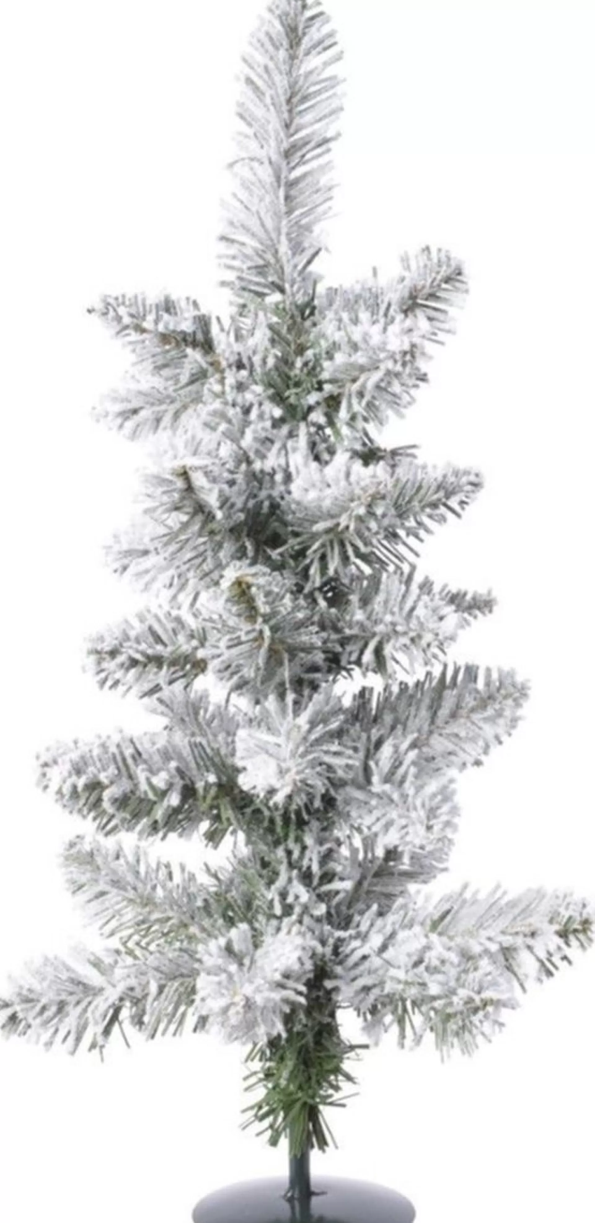 Everlands Groene Kunst Mini Kerstboom/Kerstboompje 60 Cm Met Sneeuw En Voet- Kerstversieringen/Kerstdecoraties Shop