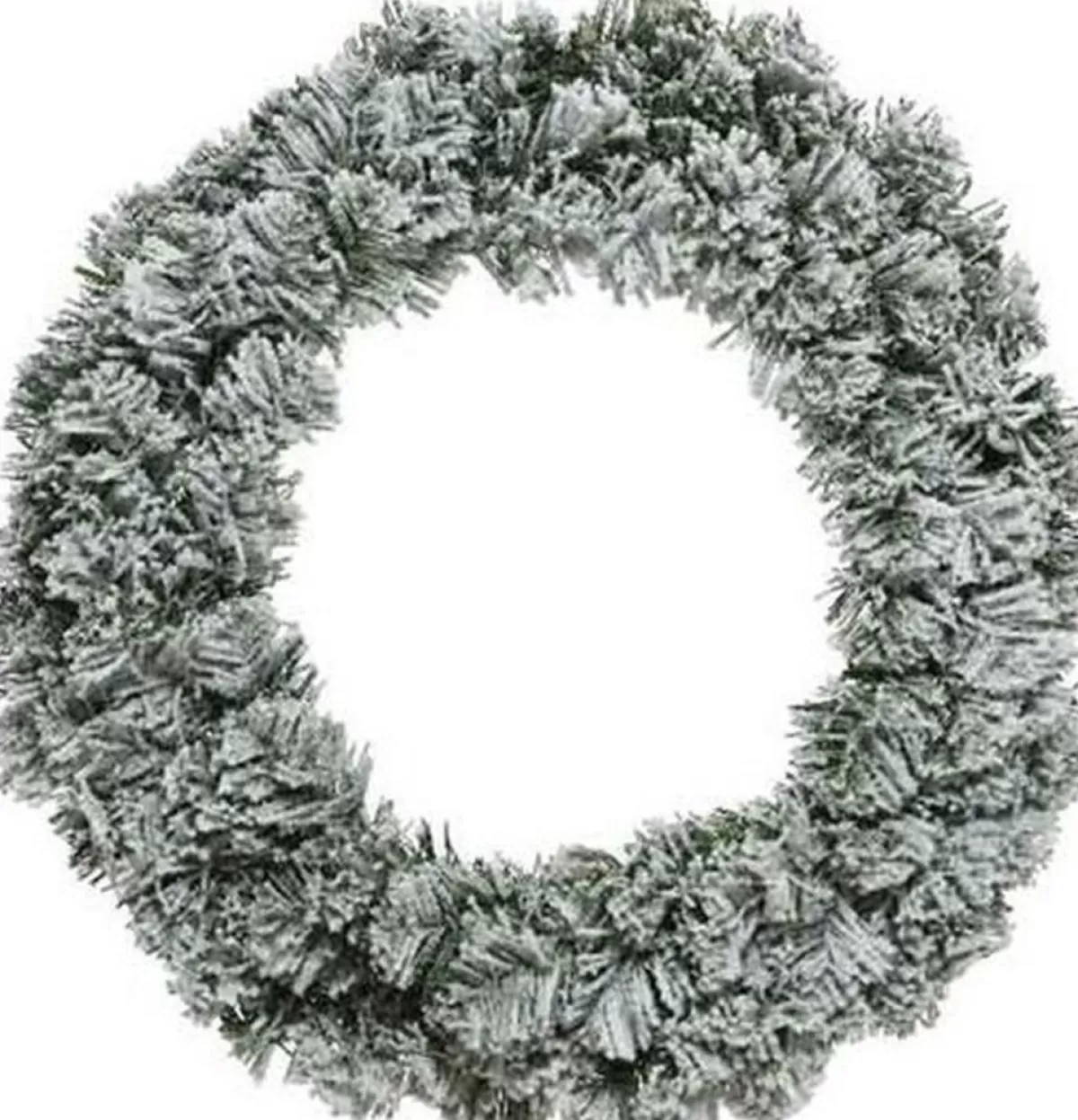 Decoris Kerstkransen>Groen/Witte Kerstkrans 60 Cm Imperial Met Kunstsneeuw - Kerstkransen Kerstversieringen/Kerstdecoraties