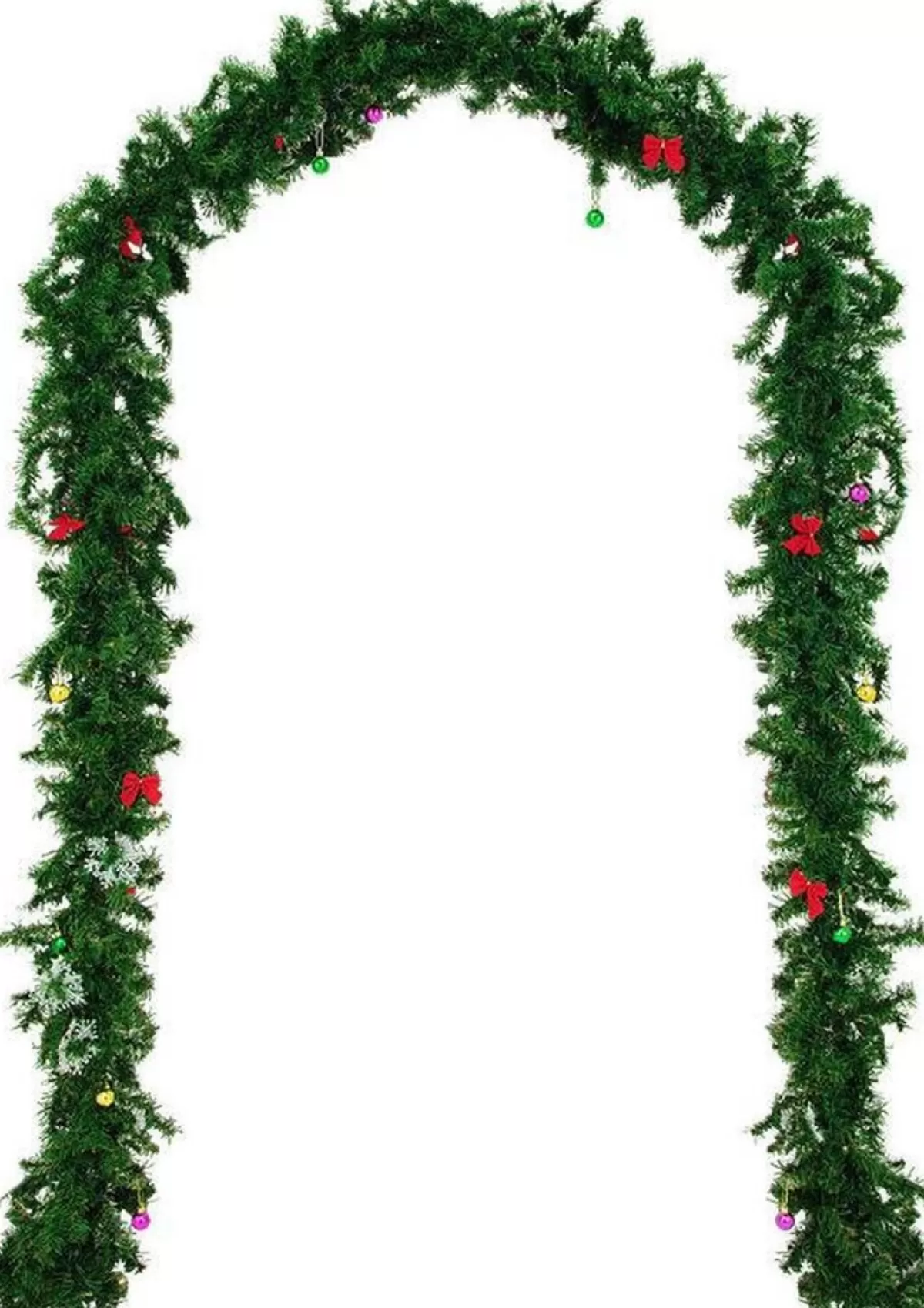multiwishlist Guirlandes>Guirlande - 5 Meter - 100 Led 's Met Decoratie - Kerstslinger - Kerstversiering - Voor Binnen & Buiten