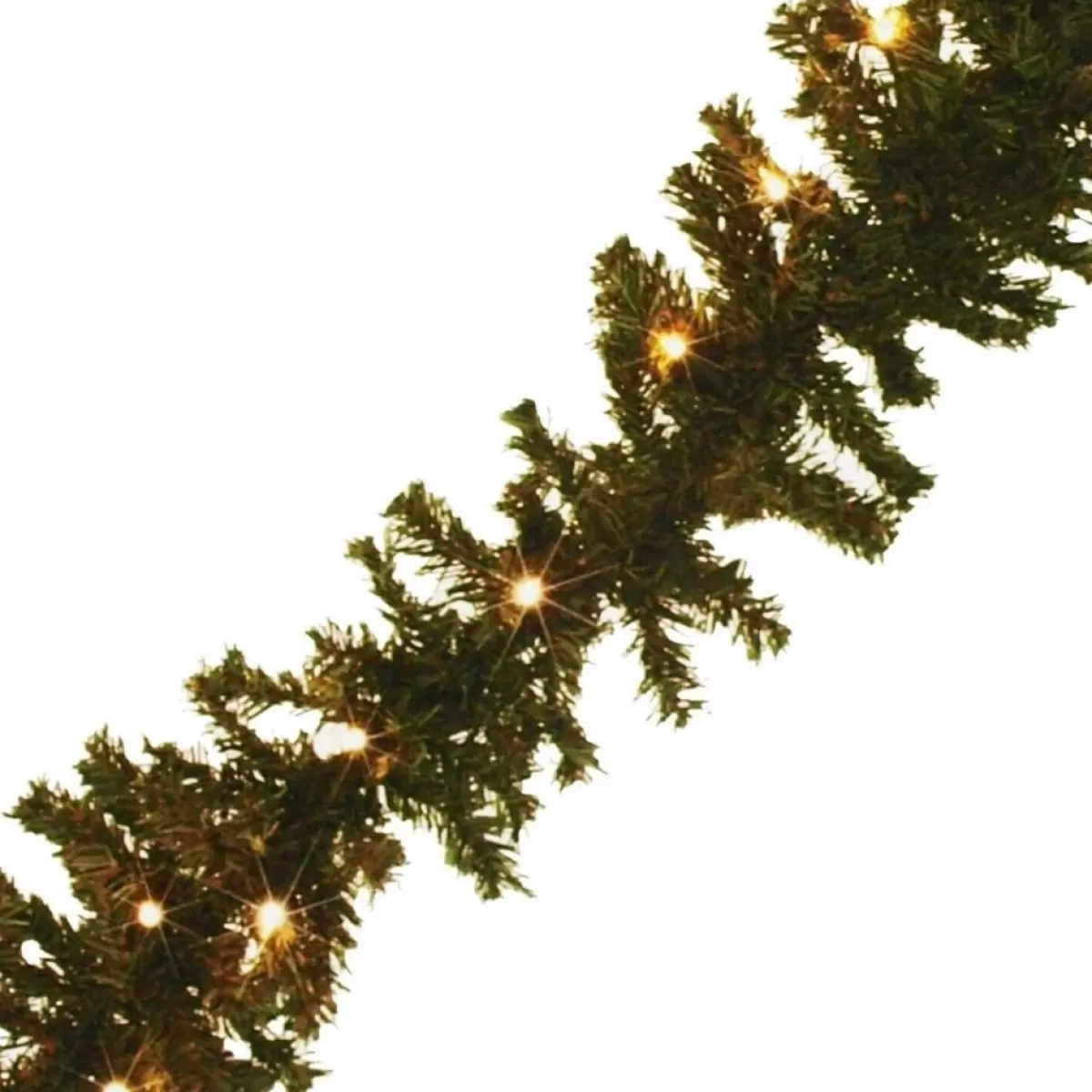 ChristmasGoodz Guirlandes>Guirlande Met Verlichting - Guirlande - Kerstguirlande - Kertversiering - Kerst - 2.7 Meter - 35 Lampjes - Netstroom