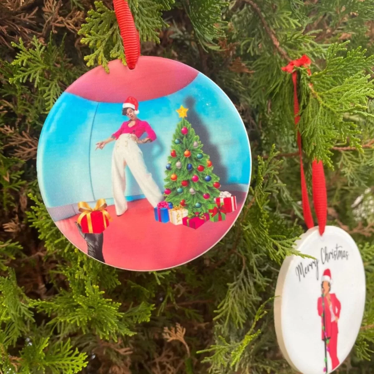 Merkloos Kersthanger>Harry Styles Kerstversieringen, Kerstcadeaus, Kersthanger, Harry Merch Kerstversiering ,Christmas Ornaments Holiday Decor
