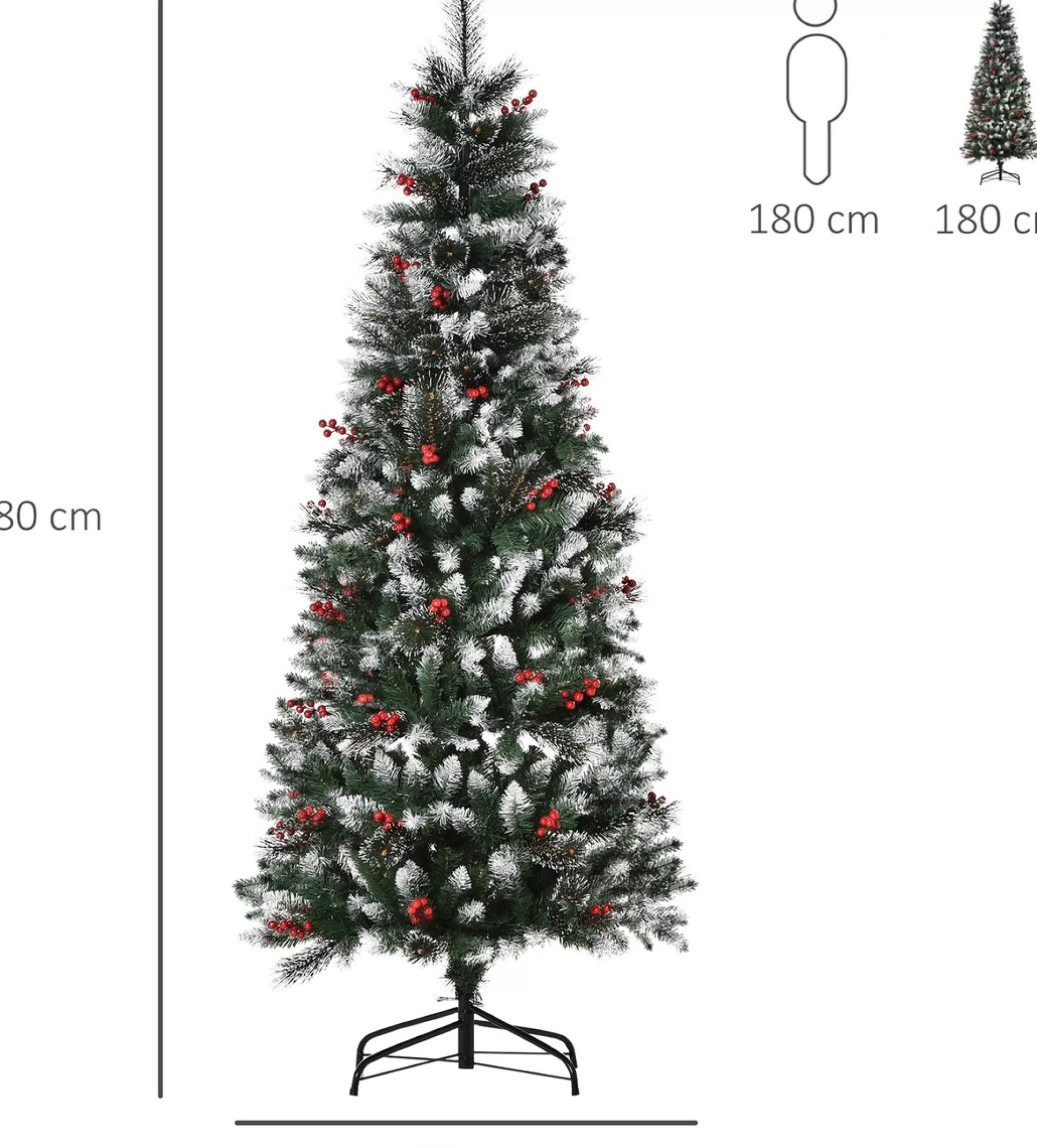 Homcom Kunstkerstboom Met Boomversieringen 830-363V01 Best