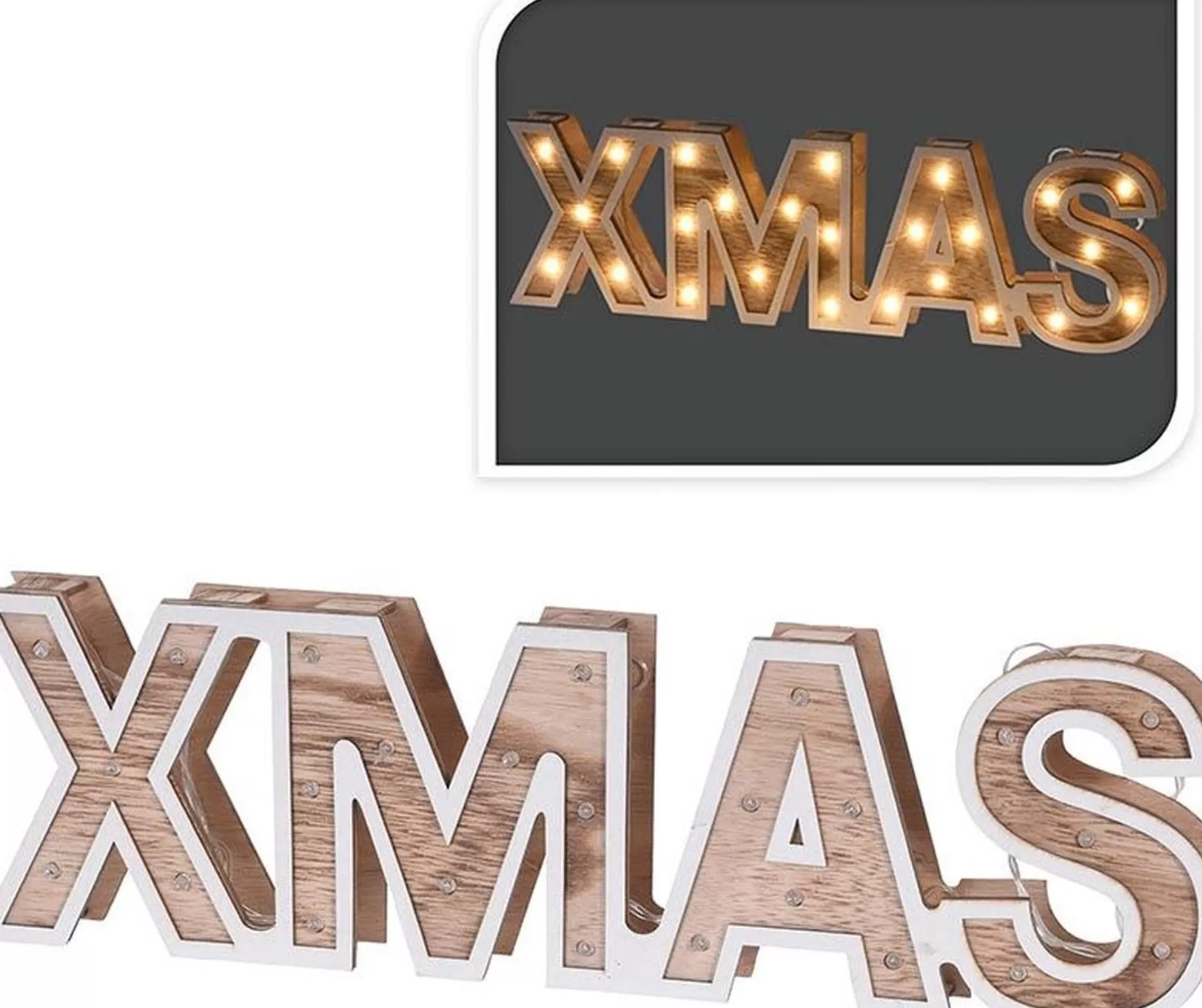 Homeu0026Styling Home&Styling Xmas - Houten Letters - 38Cm - 25 Led Discount