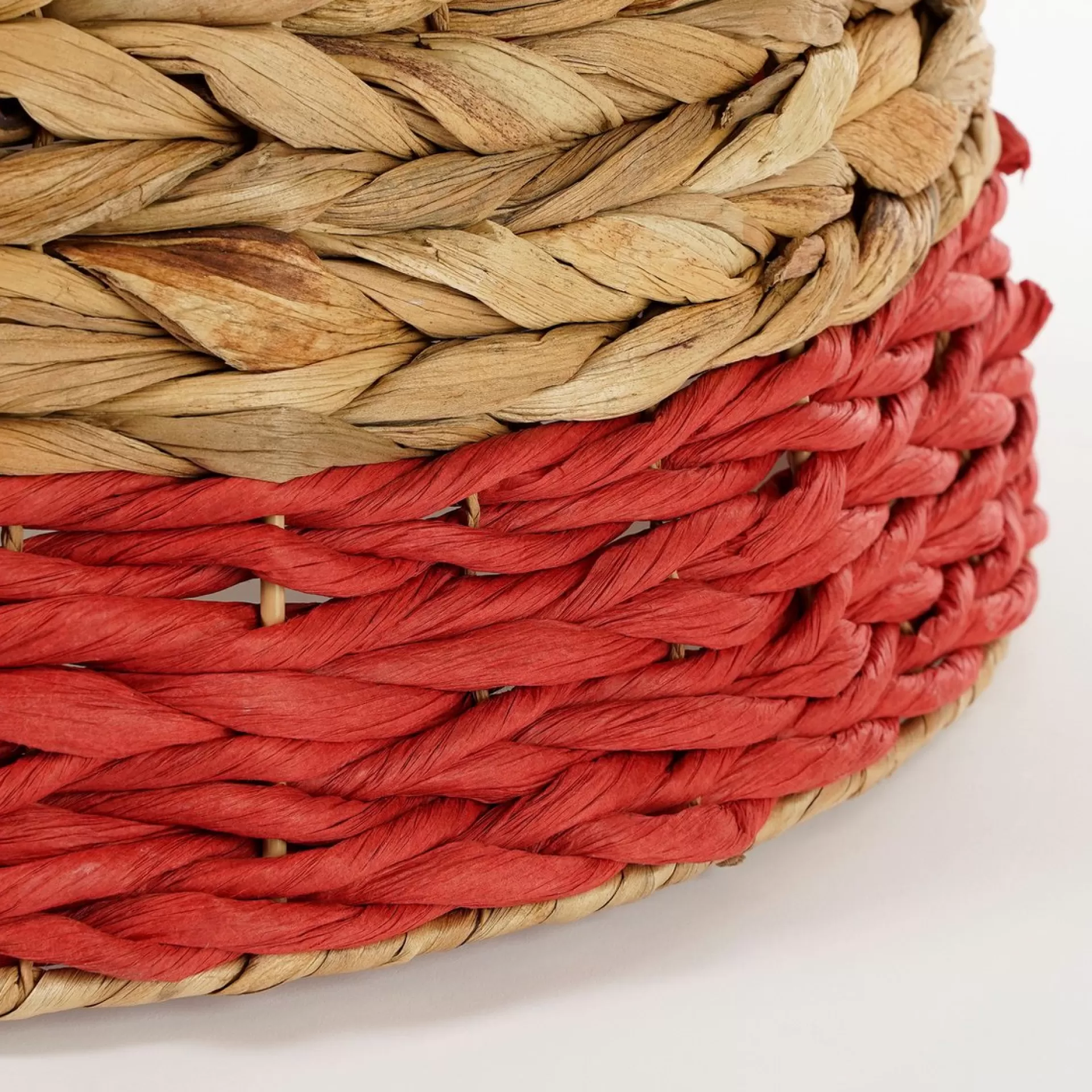 House of Seasons Kerstboomrok Opvouwbaar - H26 X O58 Cm - Zeegras - Rood Clearance