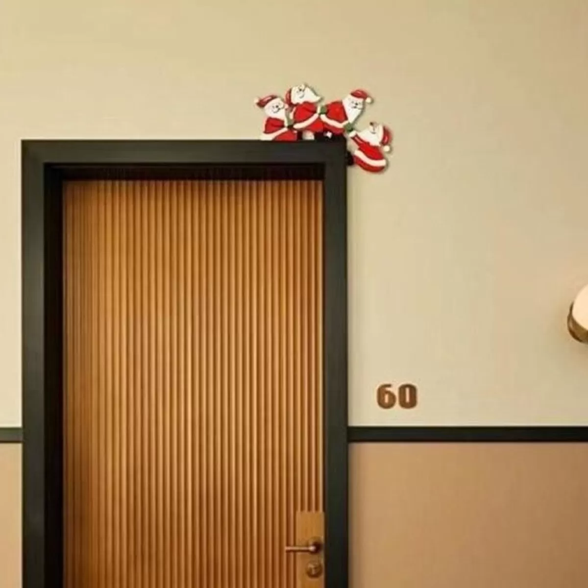 Merkloos Kersthanger>Kerst - Decoratie - Kerstartikelen - Hoek - Winter - Kerstdecoratie - Muur - Home Decor - Kerstman