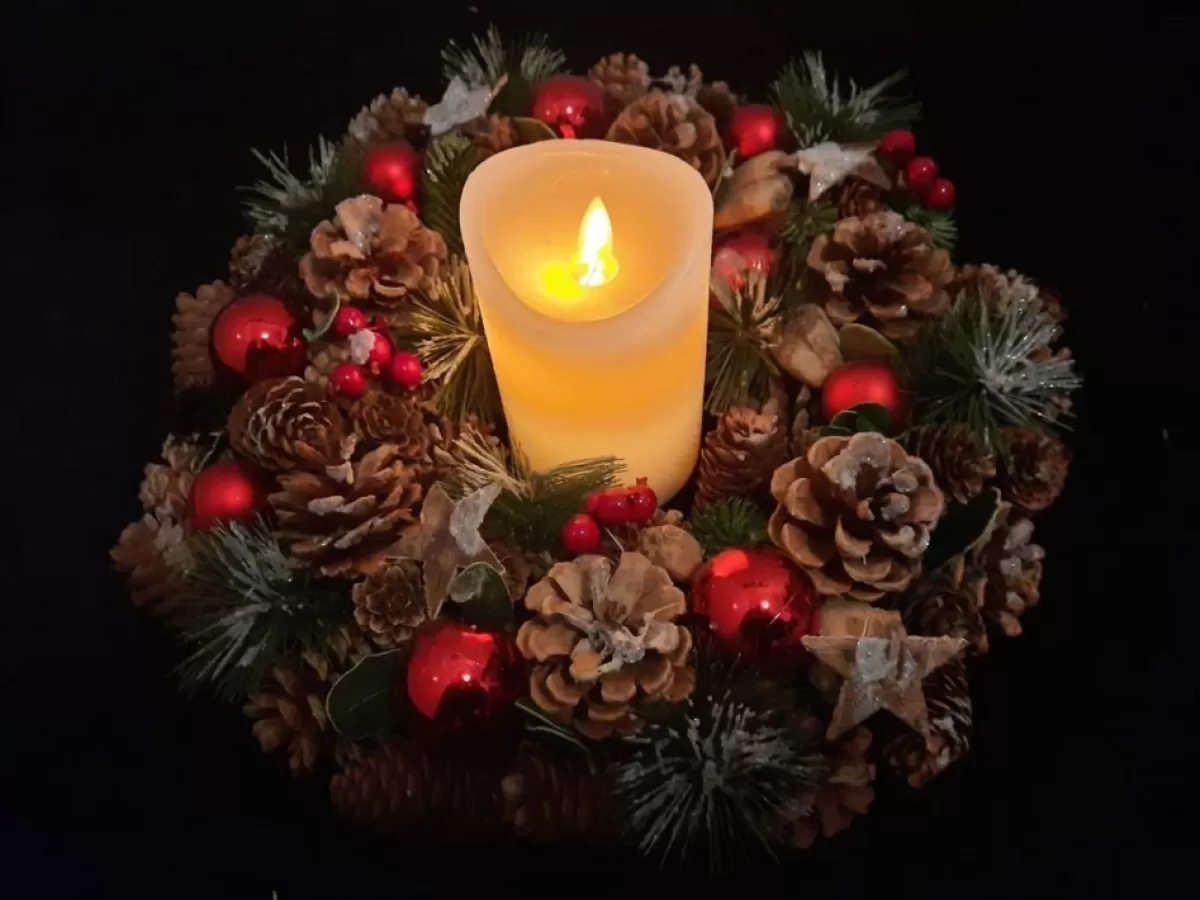 KIESHOP Kerstkransen>Kerst Krans O 35 Cm Met Decoratie | Sterren, Dennenappels, Besjes, Kerstballen, Sneeuw En Kerstgroen