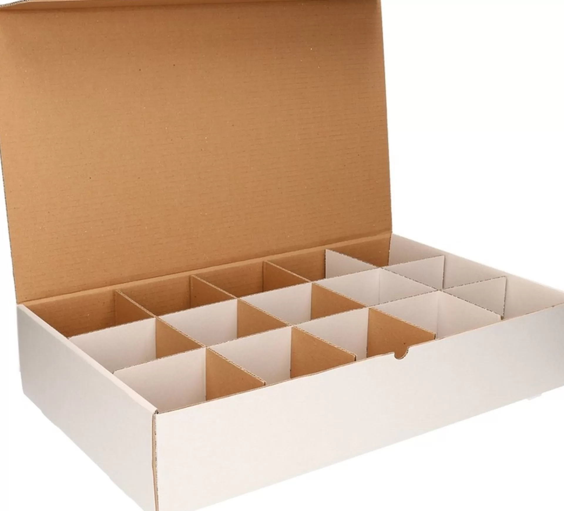 Bellatio Decorations Kerstballen Opbergbox - 2X Vakjesdoos Voor 15 Kerstballen Van 10 Cm New