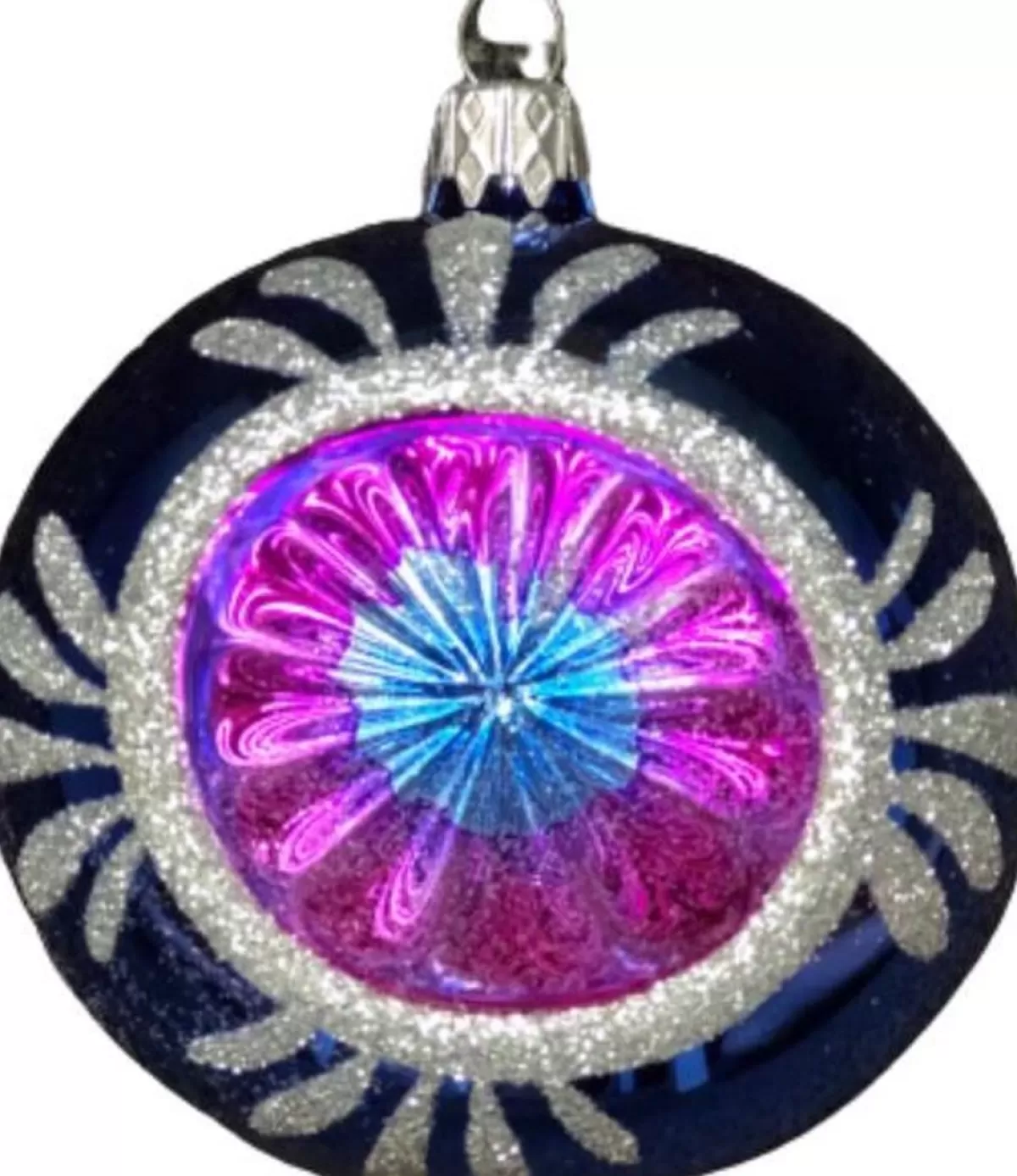Merkloos Kerstboomversieringen>Kerstballen Set - 12 Kerstballen - Kerstballen Glas - Handmade - Retro Kerstballen - Kerstboomversiering - Gekleurde Kerstballen - Vintage Kerstballen
