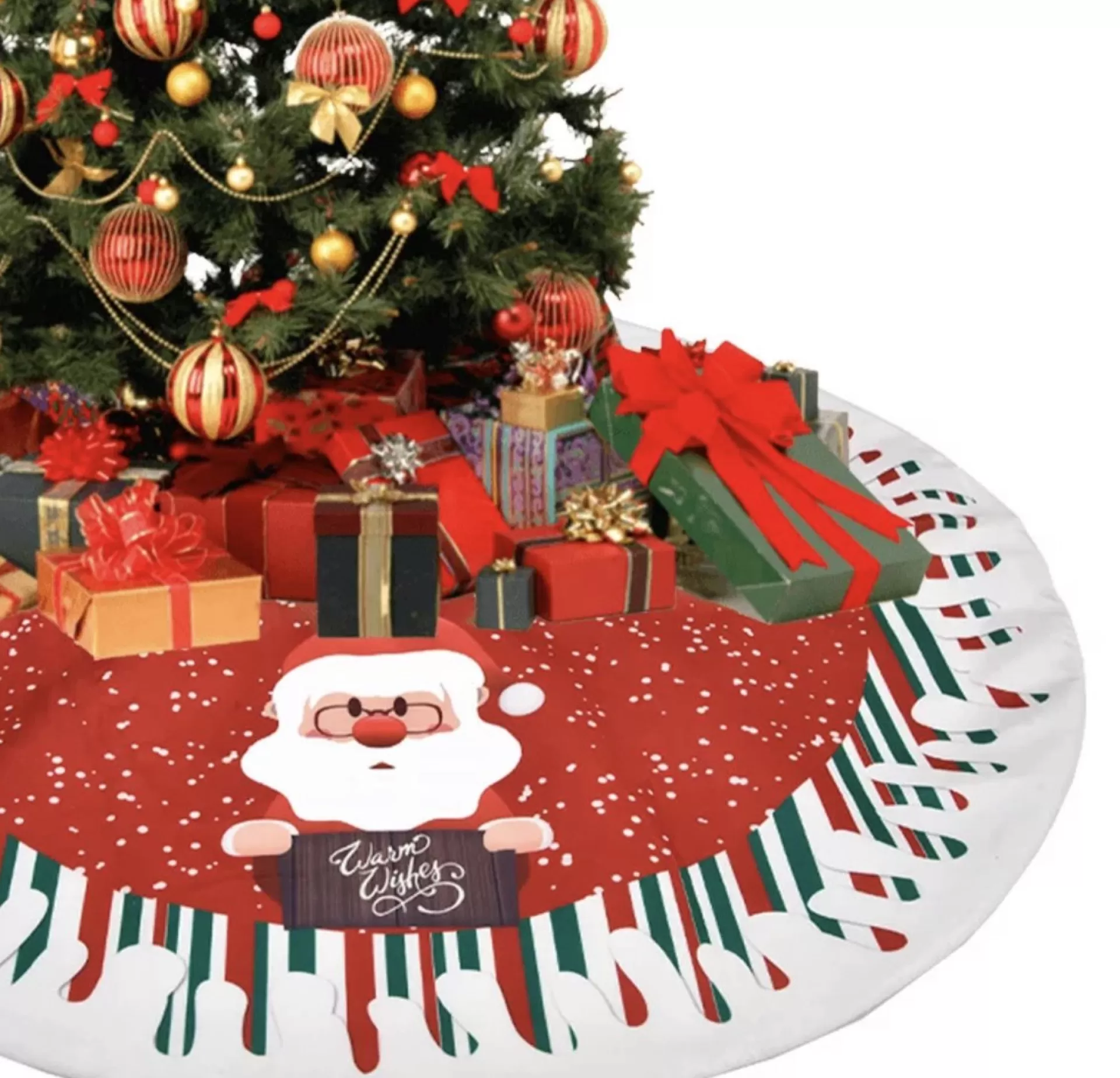 Without lemon Kerstboom Rok - Binnenhuis Decoratie - Kerst Decoratie Vloerkleed - s - Rond Kerstkleed - Onder Kerstboom - 80Cm Cheap